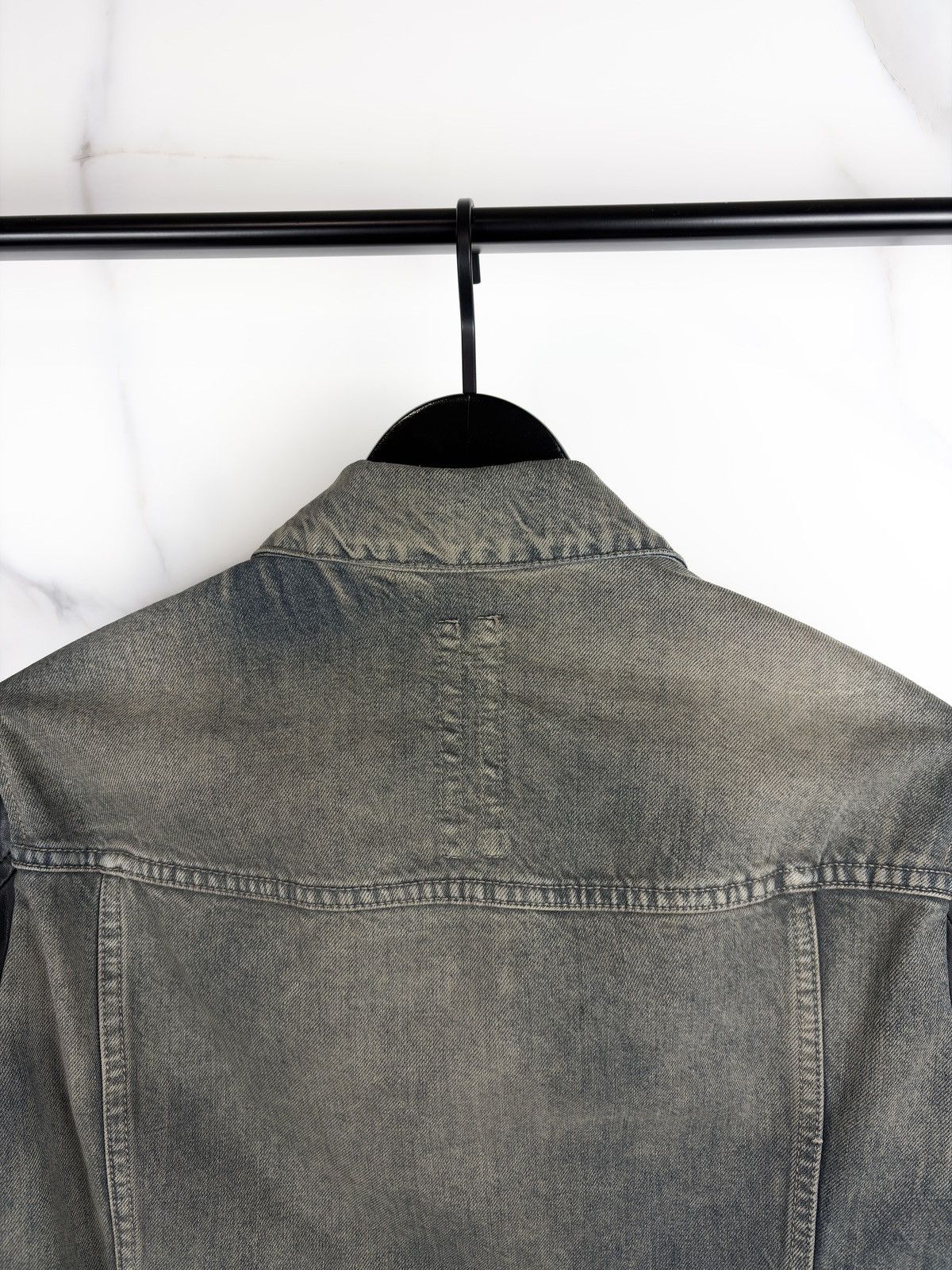 Rick Owens Rick Owens Mineral Dust Leather Sleeve Worker Jacket Olmar Size US S / EU 44-46 / 1 - 5 Thumbnail