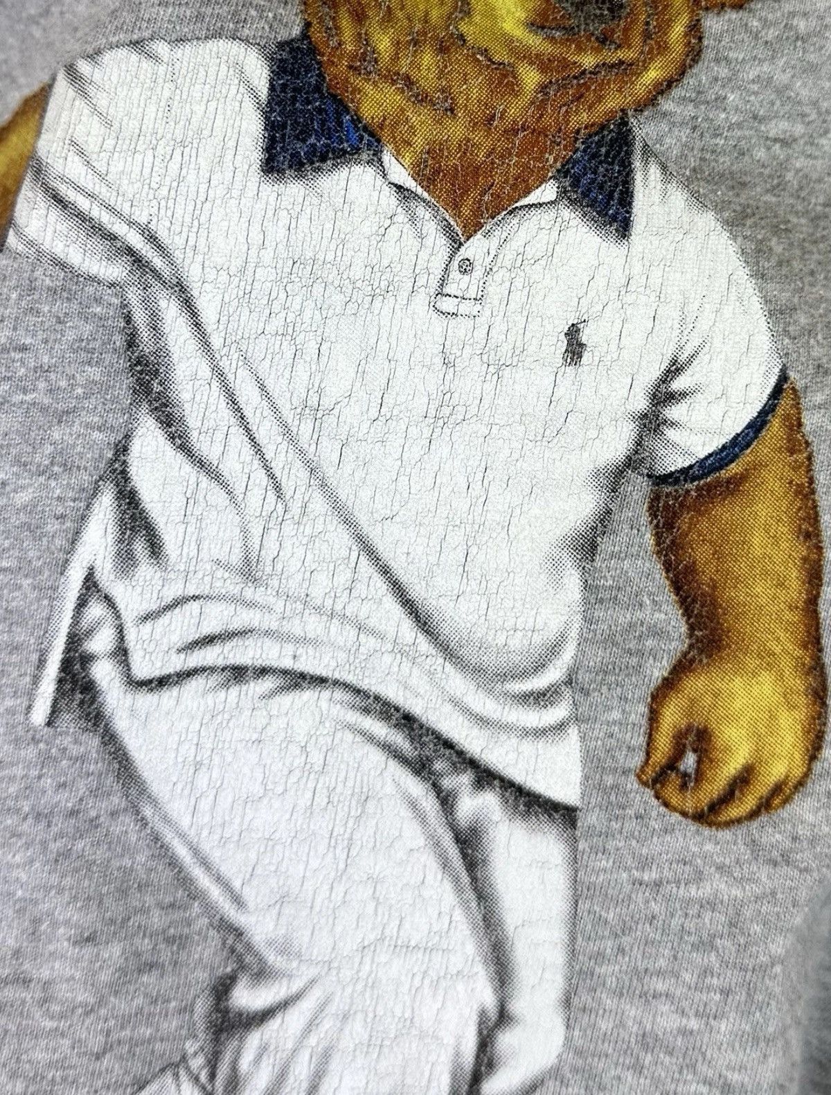 Polo Ralph Lauren Ralph Lauren Polo Bear Tennis Short Sleeve T-shirt Gray Top Size US XL / EU 56 / 4 - 4 Thumbnail