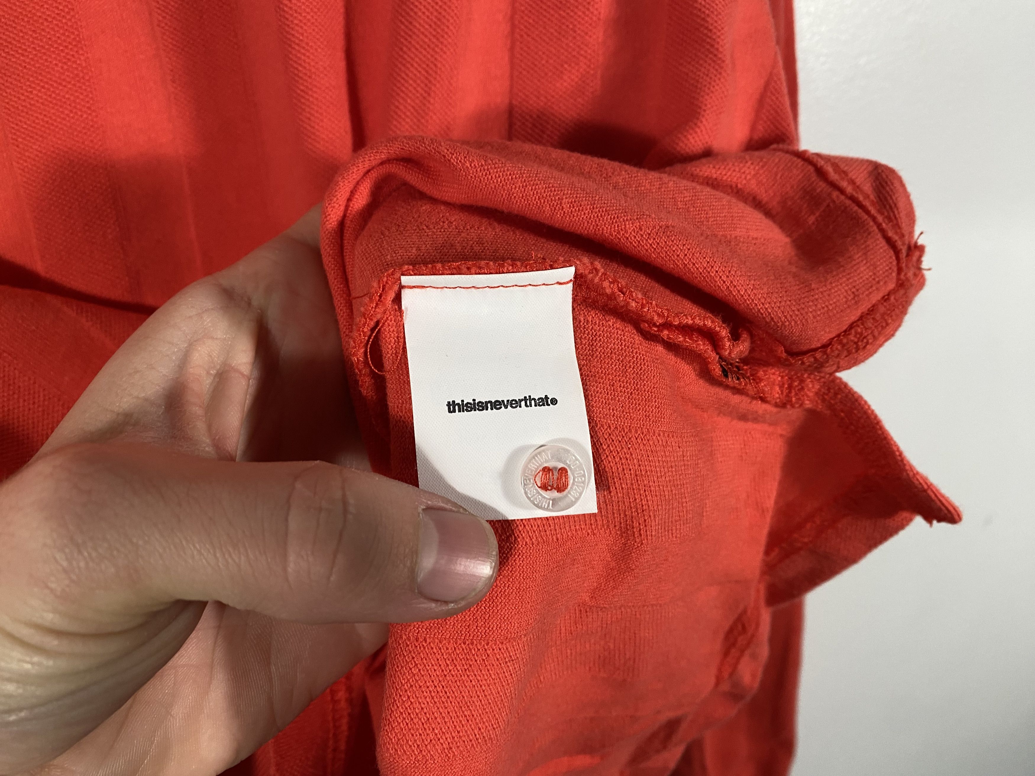 thisisneverthat Thisisneverthat Jaquard Jersey L/S polo red Size US L / EU 52-54 / 3 - 7 Thumbnail