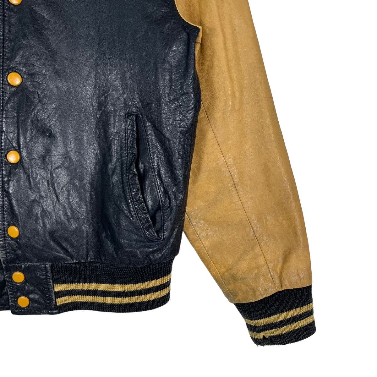 Japanese Brand 🔥 VINTAGE 1950s LEATHER STADIUM JACKET Size US M / EU 48-50 / 2 - 5 Thumbnail