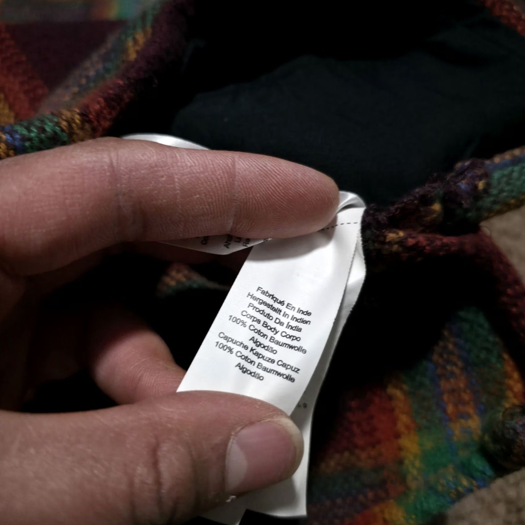 Topman Topman Thick Flannel Hooded Button Up Jacket Shacket Mens Small Multicolor Plaid Pattern Size US S / EU 44-46 / 1 - 5 Thumbnail