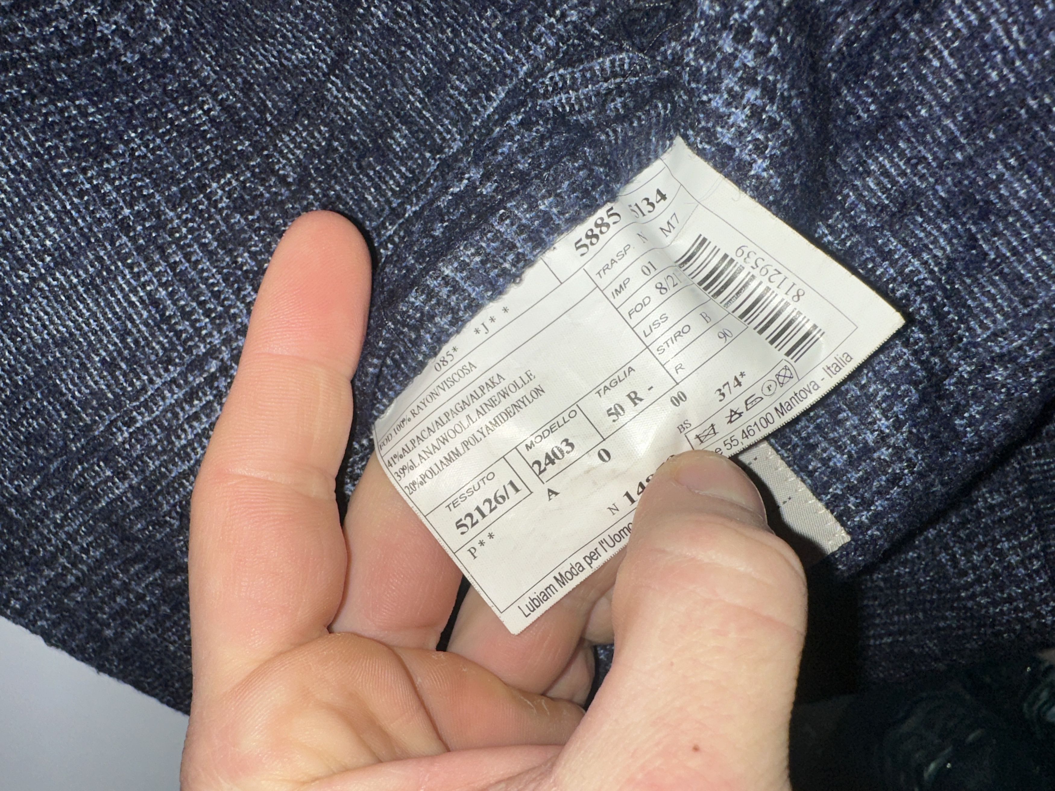 L.B.M. 1911 × Loro Piana Handcrafted LBM 1911 Loro Piana Suit Tuxedo Formal Size 50 R Size 50R - 16 Thumbnail