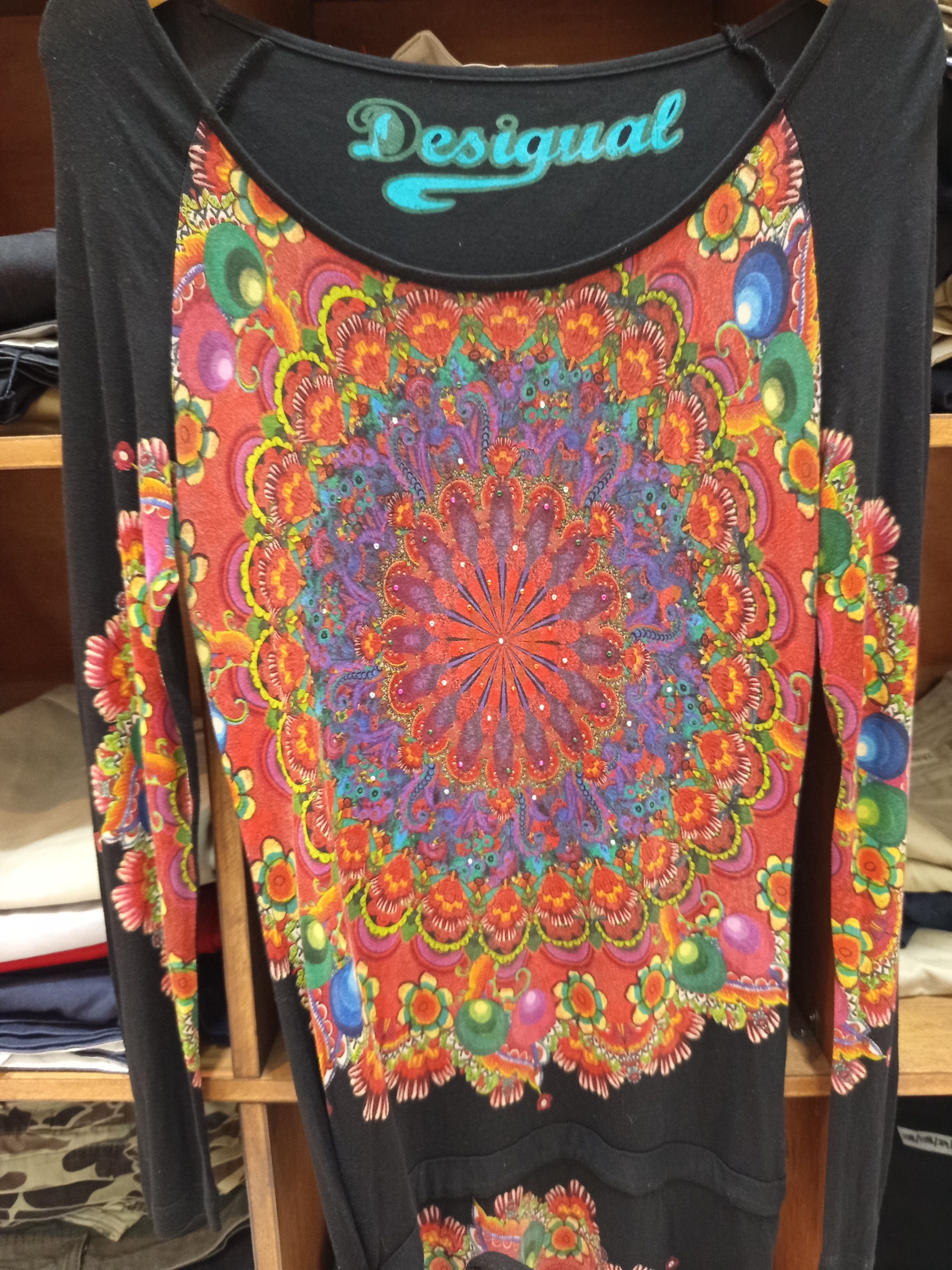 Desigual Desigual Mandala Print Long Sleeve Top Size S / US 4 / IT 40 - 4 Thumbnail