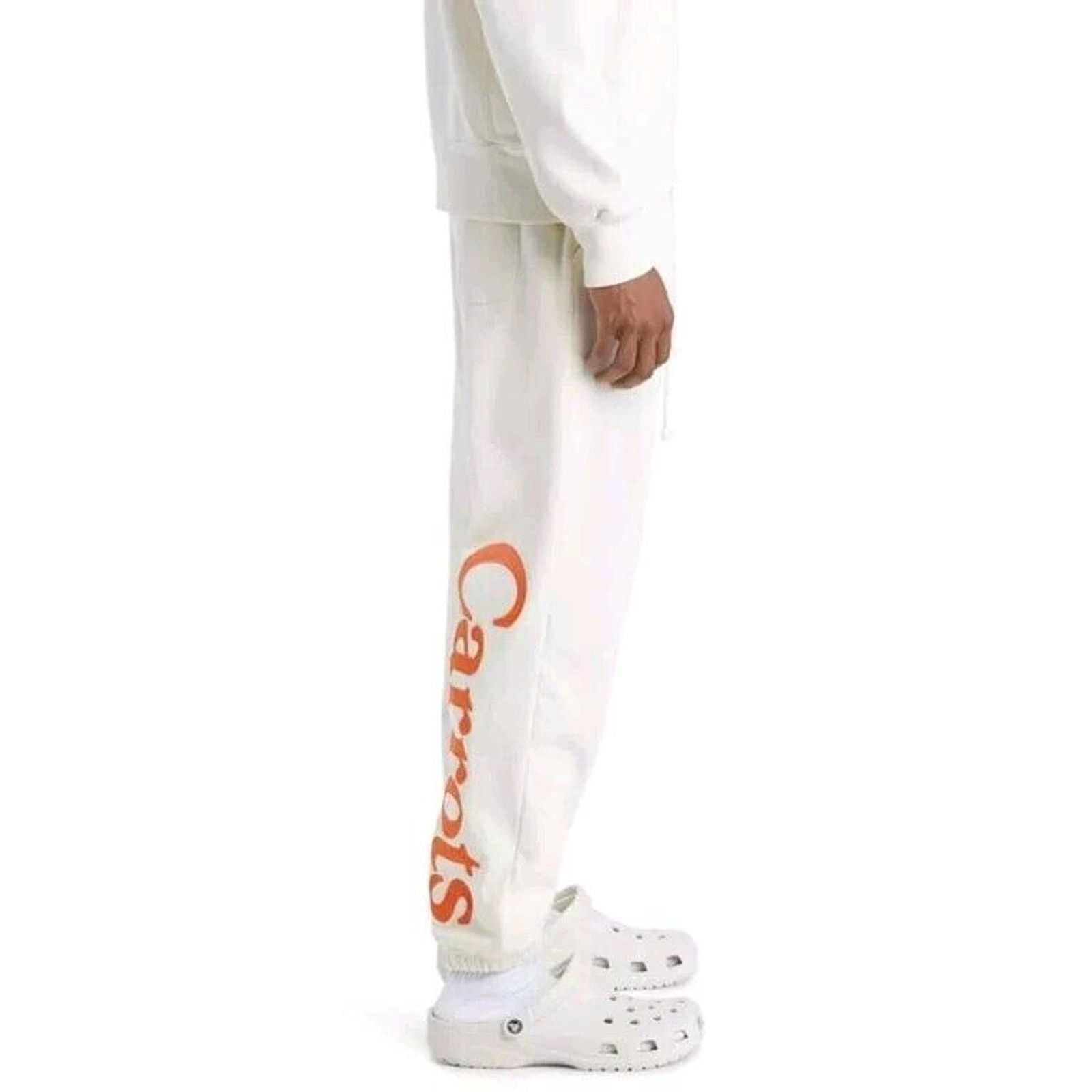 Carrots by Anwar Carrots Carrots By Anwar Carrots Wordmark Jogger Embroidered Cream S Size US 28 / EU 44 - 1 Thumbnail