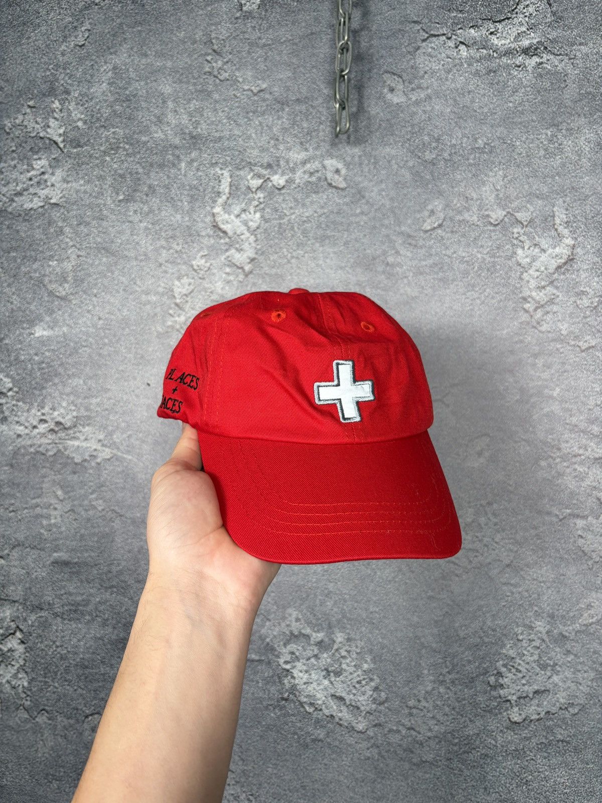 Places + Faces Places+Faces Red Cross Logo Cap One Size Size ONE SIZE - 2 Thumbnail