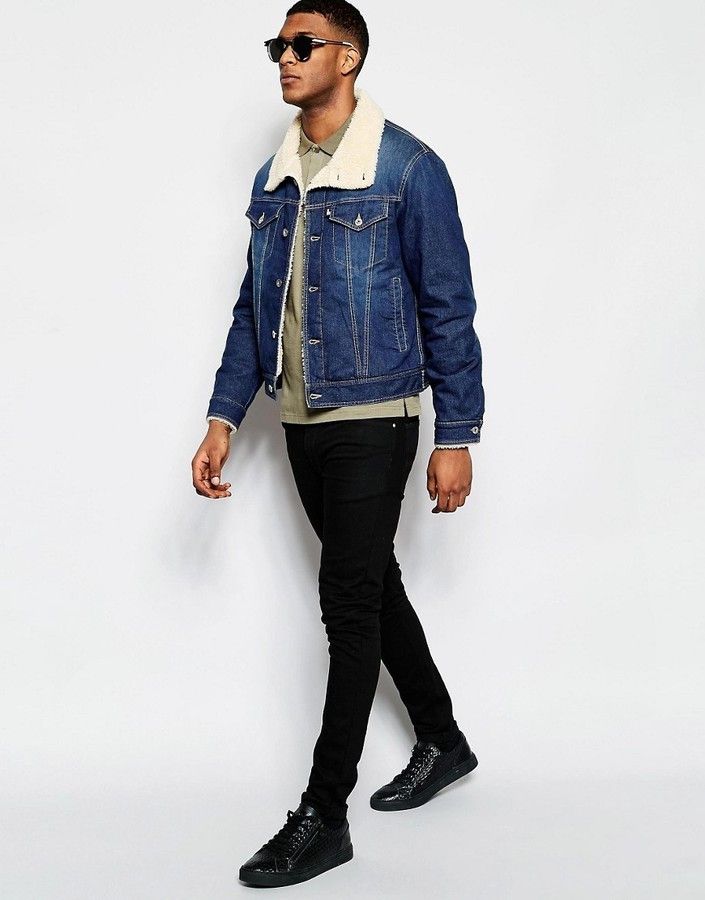 Moschino Moschino Denim Shearling Jacket Mens Size EU50 US34 Size US M / EU 48-50 / 2 - 4 Thumbnail