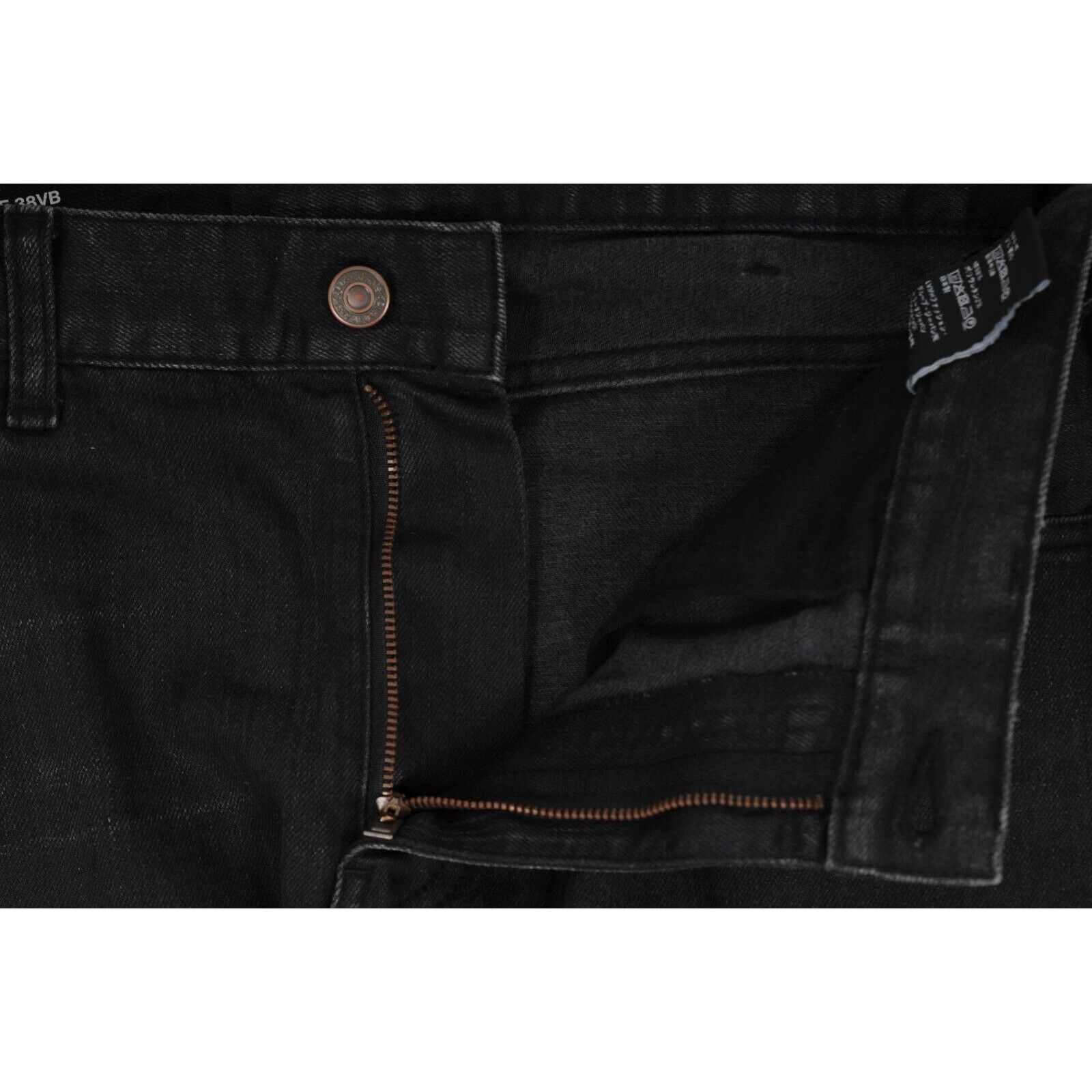 Celine SK 003 Vintage Black Grey Jeans - 02316 Size US 30 / EU 46 - 8 Thumbnail