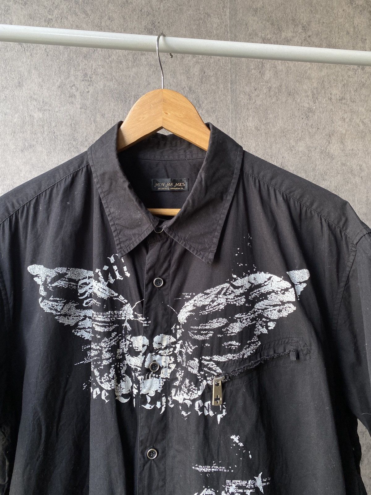 Japanese Brand × Le Grande Bleu (L.G.B.) × Seditionaries Mon Ma Mes Skull Design y2k Gothic Punk Shirt Size US XL / EU 56 / 4 - 3 Thumbnail