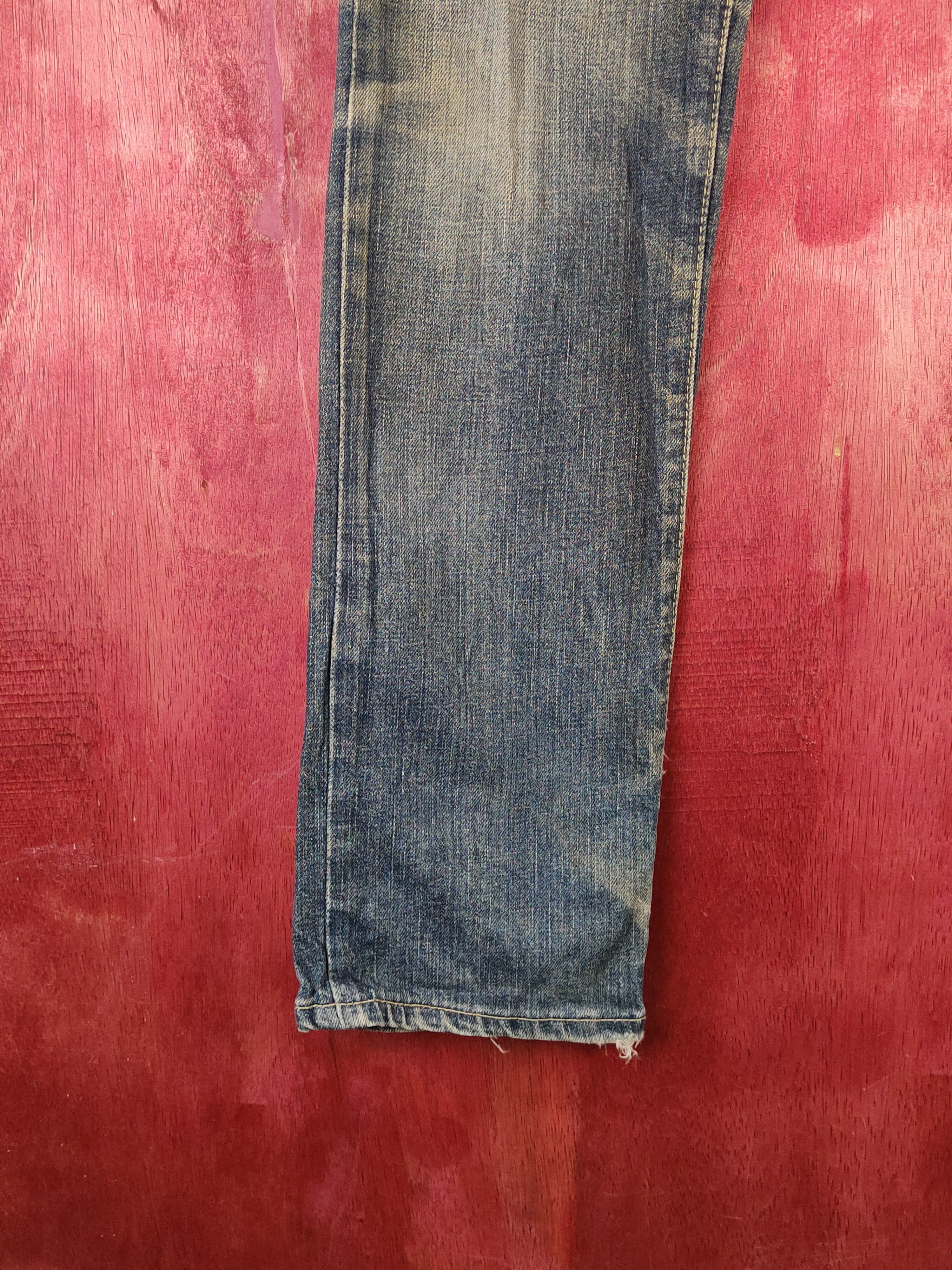 Japanese Brand Open Arms Dark Blue Faded Distressed Ripped Jeans #S2219 Size 30" / US 8 / IT 44 - 4 Thumbnail