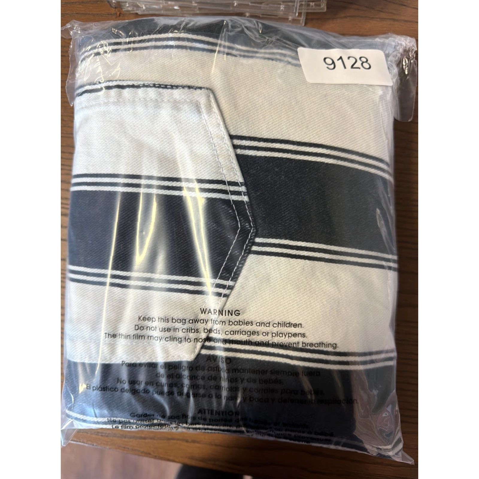 Bdg BDG Urban Outfitters Mom Jeans SZ 30 Black & White Stripe Retro High Waist Womens Jeans Size 30" / US 8 / IT 44 - 4 Thumbnail