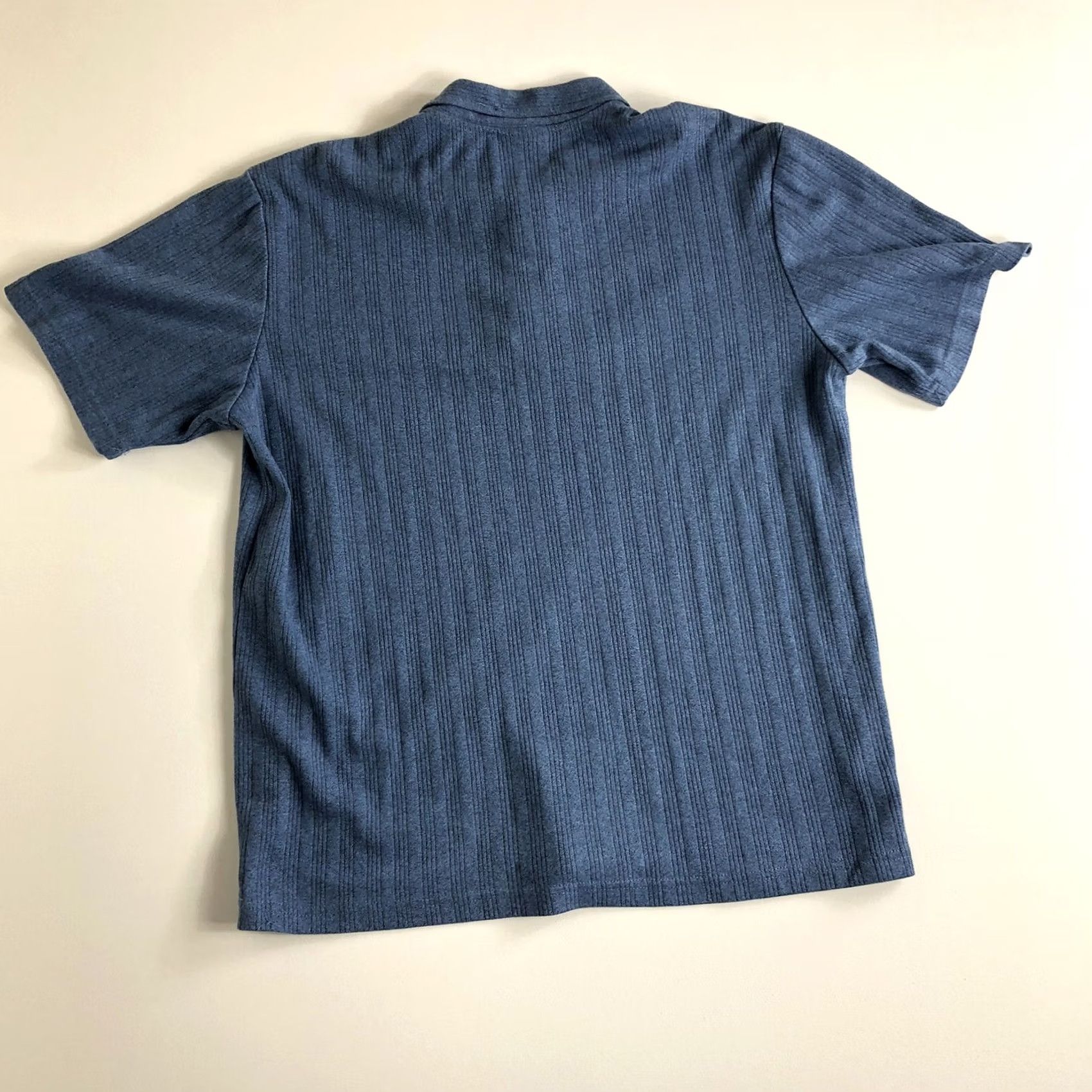 Reebok Reebok Golf Polo Shirt XL Blue Regular Short Sleeve Collared Solid Men Polo Golf Activewear Casual Travel Winter Summer Spring Fall Size US XL / EU 56 / 4 - 4 Thumbnail