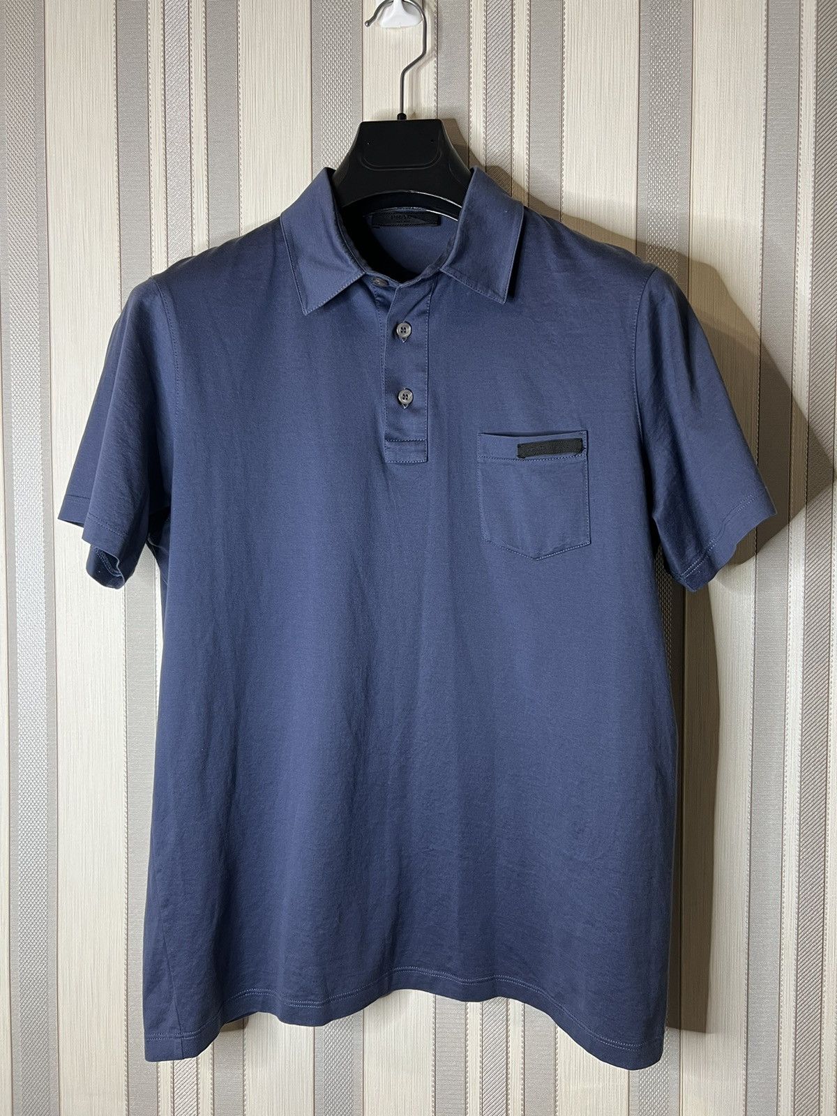 Prada Prada Sport Vintage Linea Rossa Logo Long Sleeve Polo
