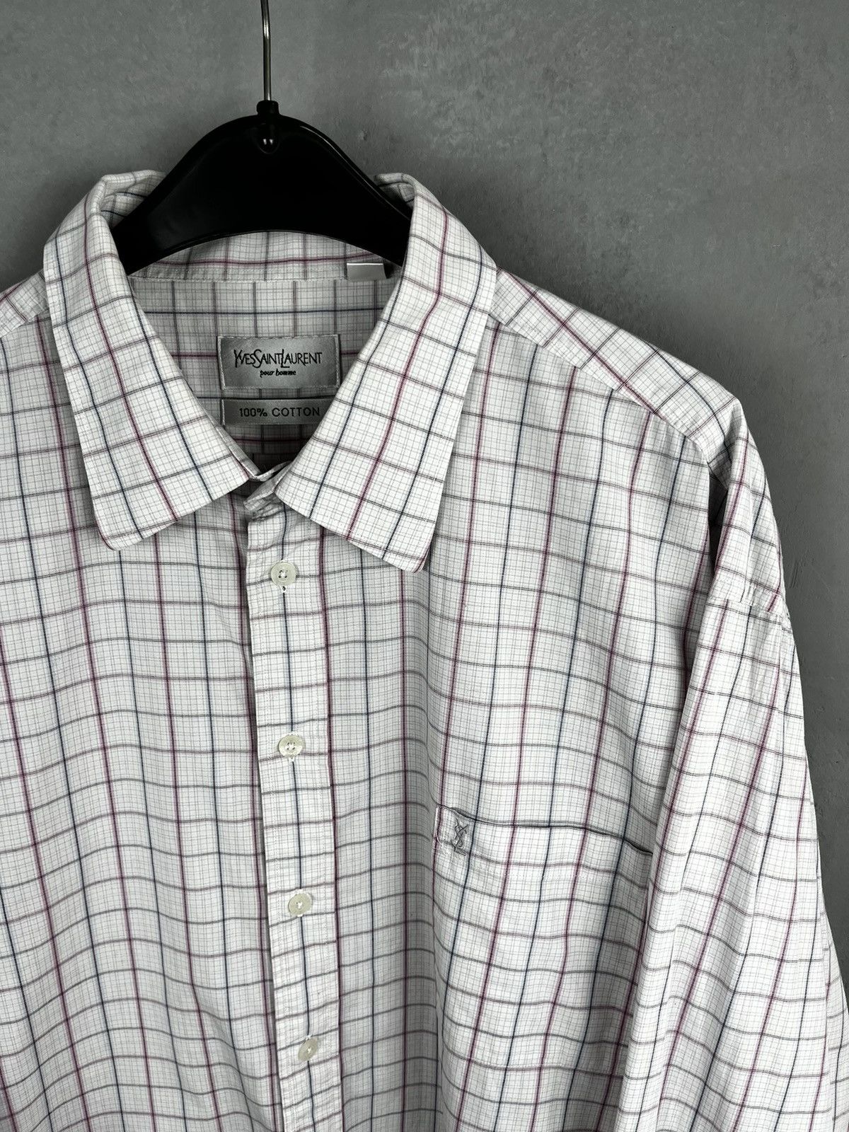 Vintage × Yves Saint Laurent YVES SAINT LAURENT shirt vintage Size US XXL / EU 58 / 5 - 2 Thumbnail