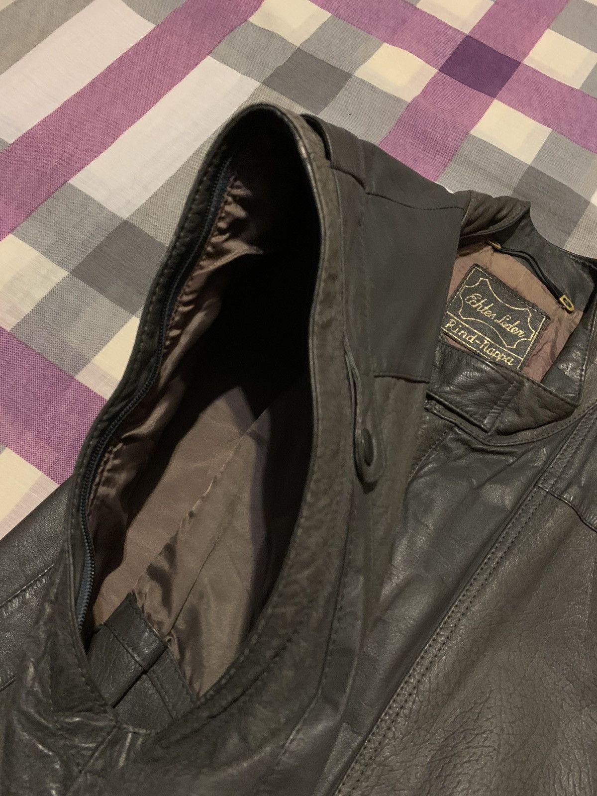 Other Vintage YKK Cowhide Leather Vest - New Fast Size US L / EU 52-54 / 3 - 5 Thumbnail