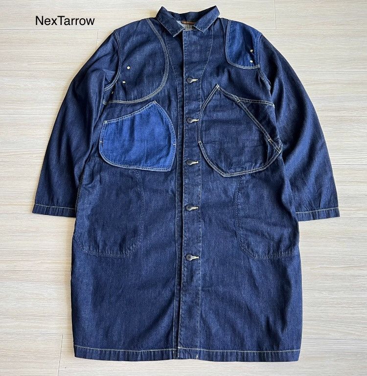 Kapital Kapital Hirata Kazuhiro denim patchwork coat windbreaker Size US XL / EU 56 / 4 - 1 Thumbnail