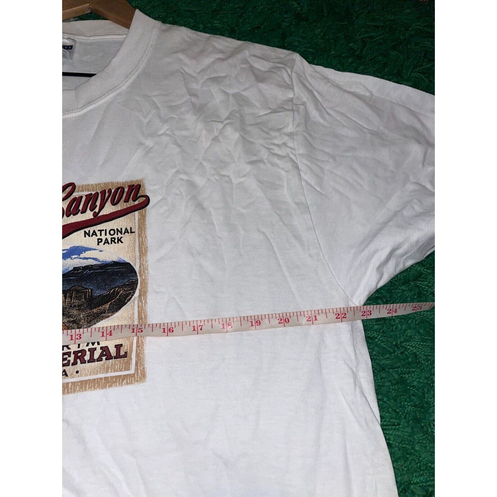 Jerzees Vintage Grand Canyon National Park Arizona XL White Shirt Size US XL / EU 56 / 4 - 7 Thumbnail