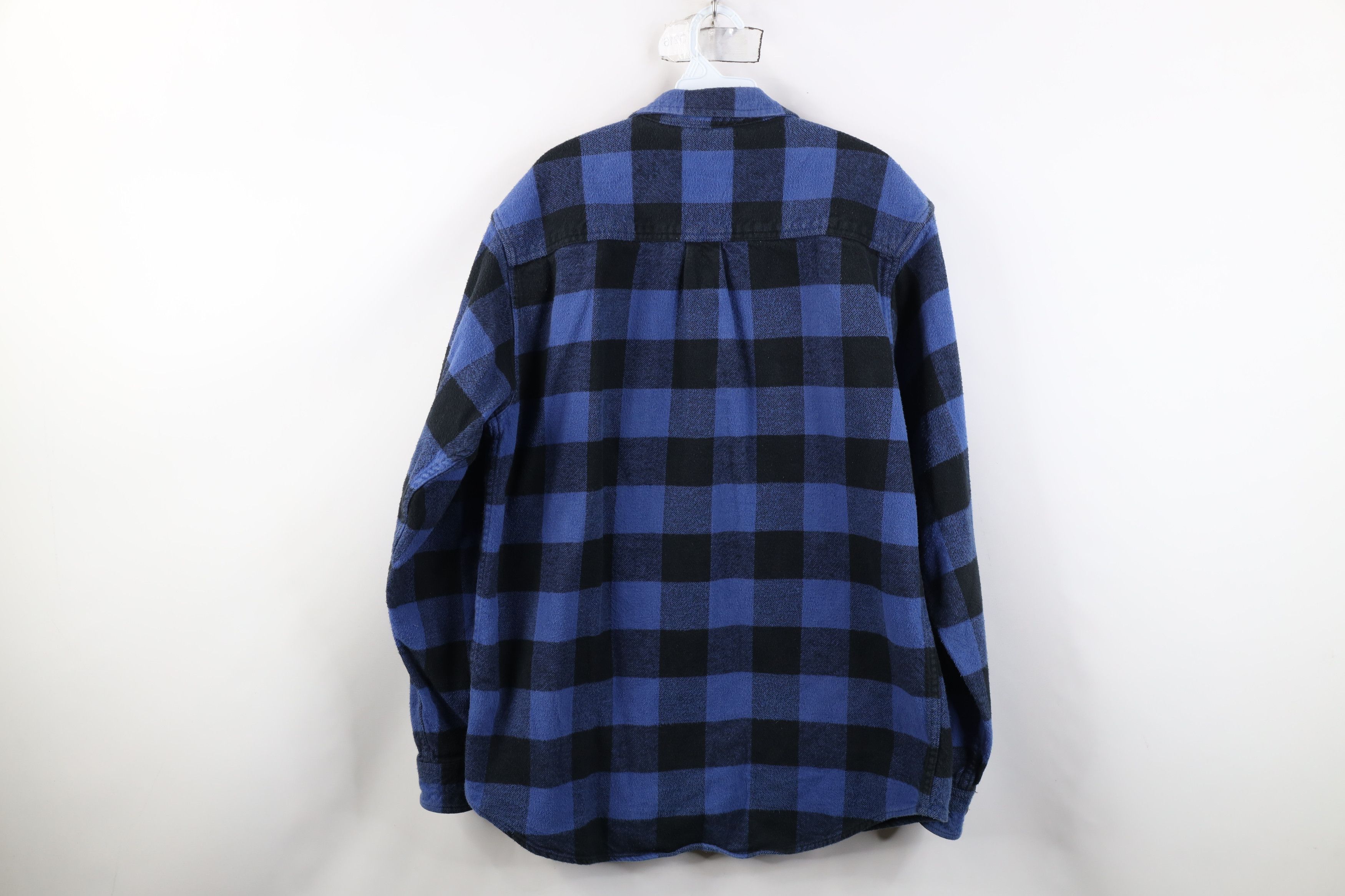 Vintage Vintage 90s Streetwear Heavyweight Button Shirt Plaid Size US L / EU 52-54 / 3 - 10 Thumbnail