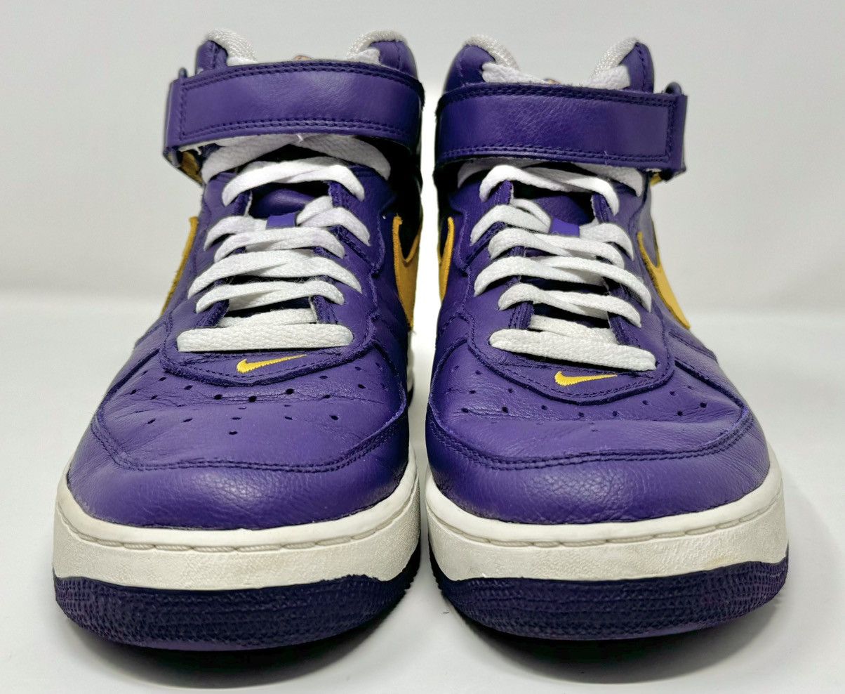 Nike × Vintage Vintage 2002 Nike Air Force 1 Mid Greek Lakers size 10 Size US 10 / EU 43 - 4 Thumbnail
