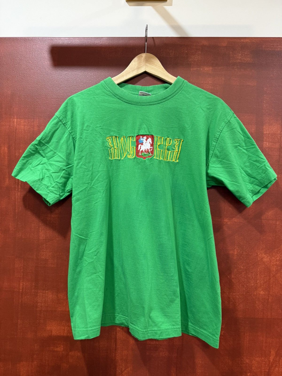 Vintage RUSSIAN SCRIPT TEE Size US S / EU 44-46 / 1 - 1 Thumbnail