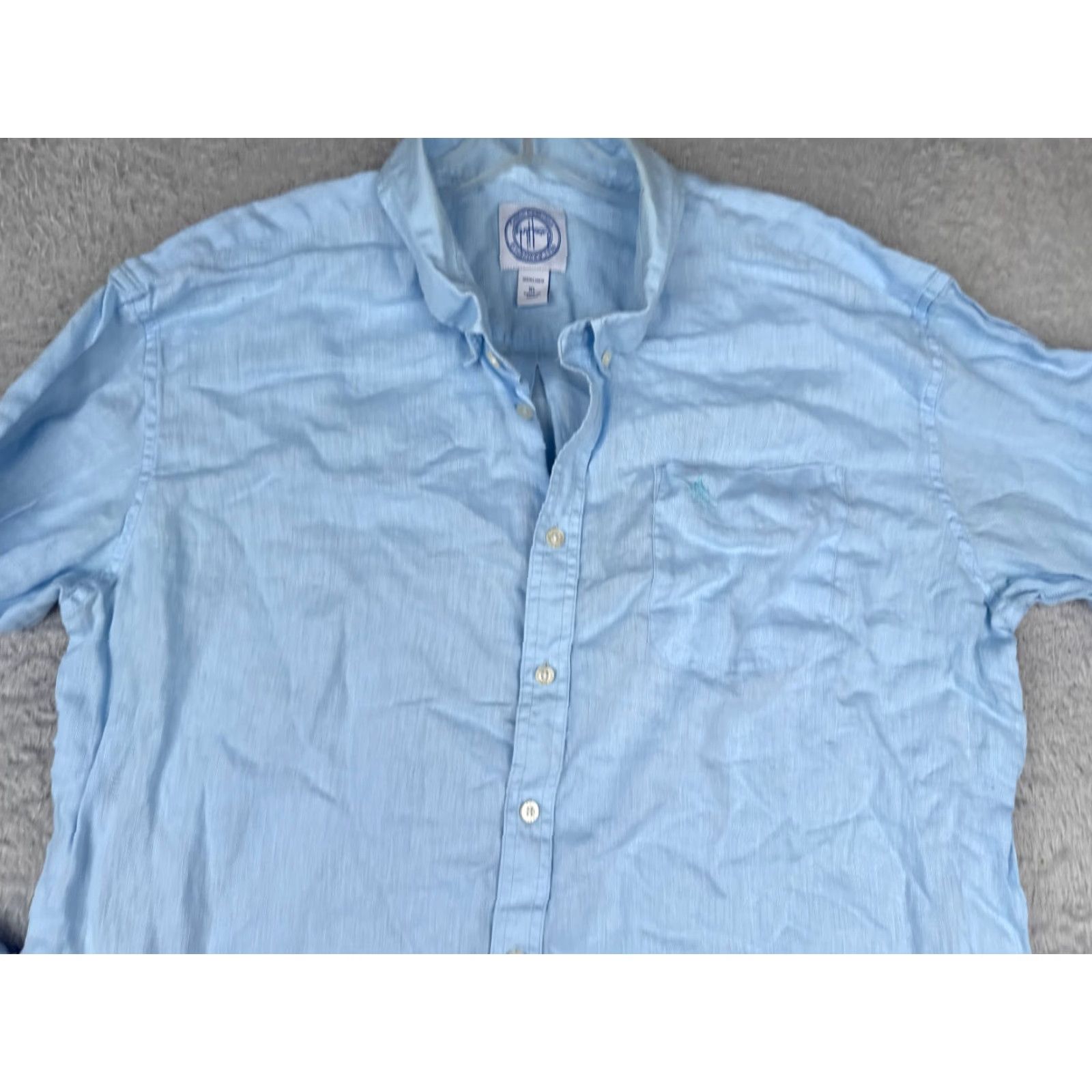 Guy Harvey Guy Harvey Brand Shirt Men Extra Large Blue 100% Linen Button Up Long Sleeve Size US XL / EU 56 / 4 - 4 Thumbnail