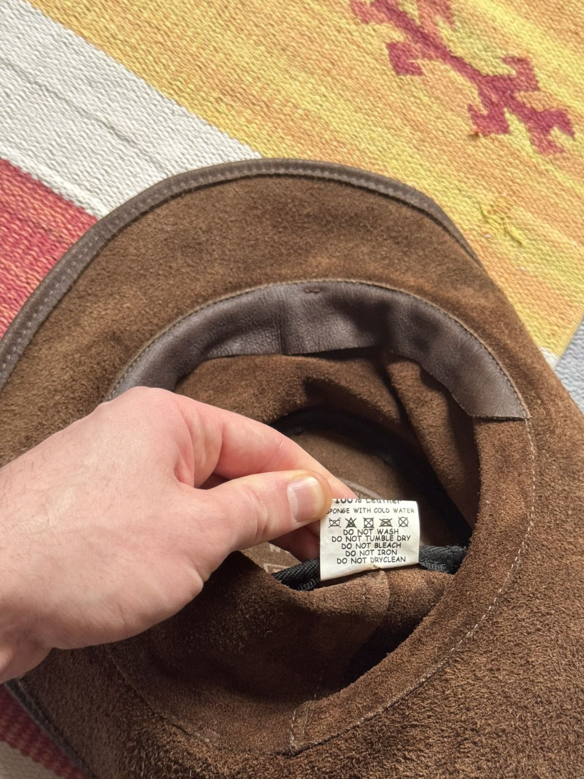 Genuine Leather Vintage Genuine Leather Australian Brown Cowboy Hat Size ONE SIZE - 8 Thumbnail