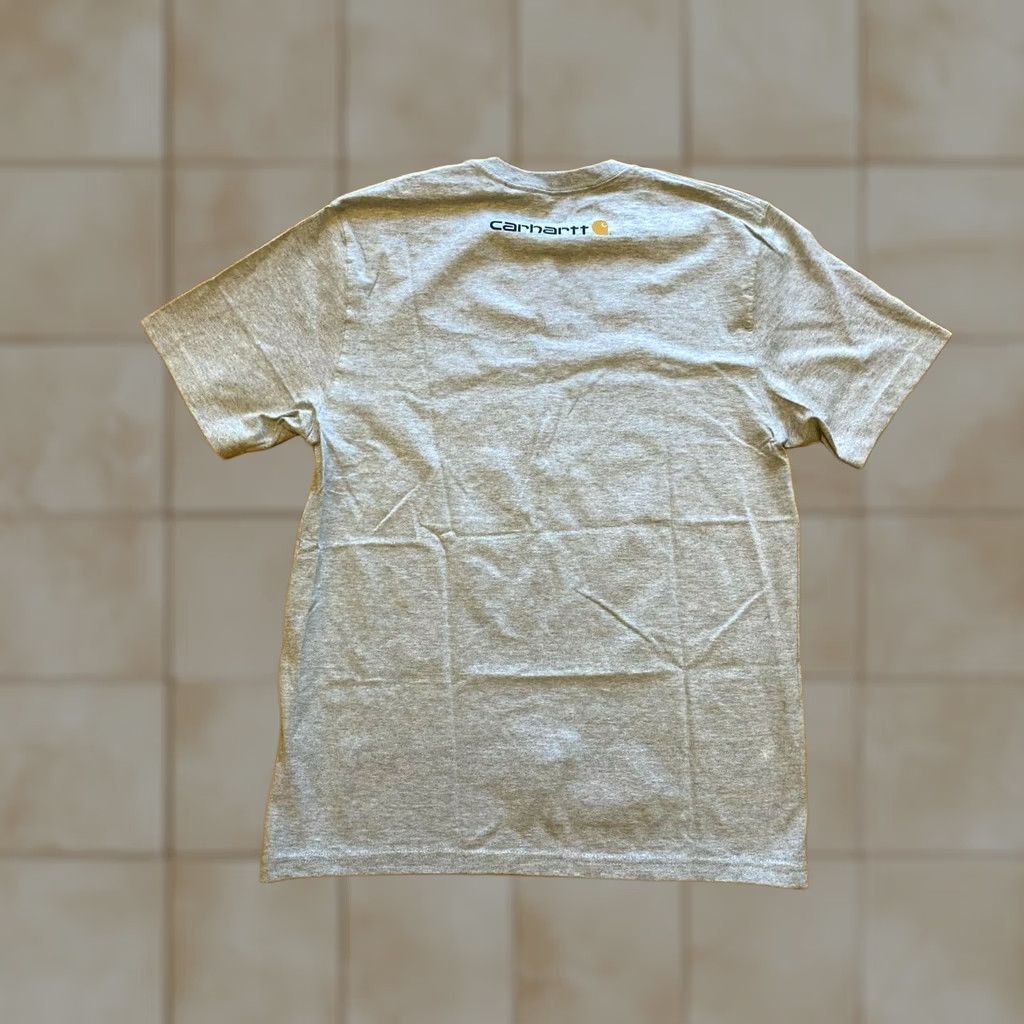Carhartt Carhartt Mens T-Shirt Short Sleeve Logo Spellout Original Fit Gray Size US M / EU 48-50 / 2 - 1 Thumbnail