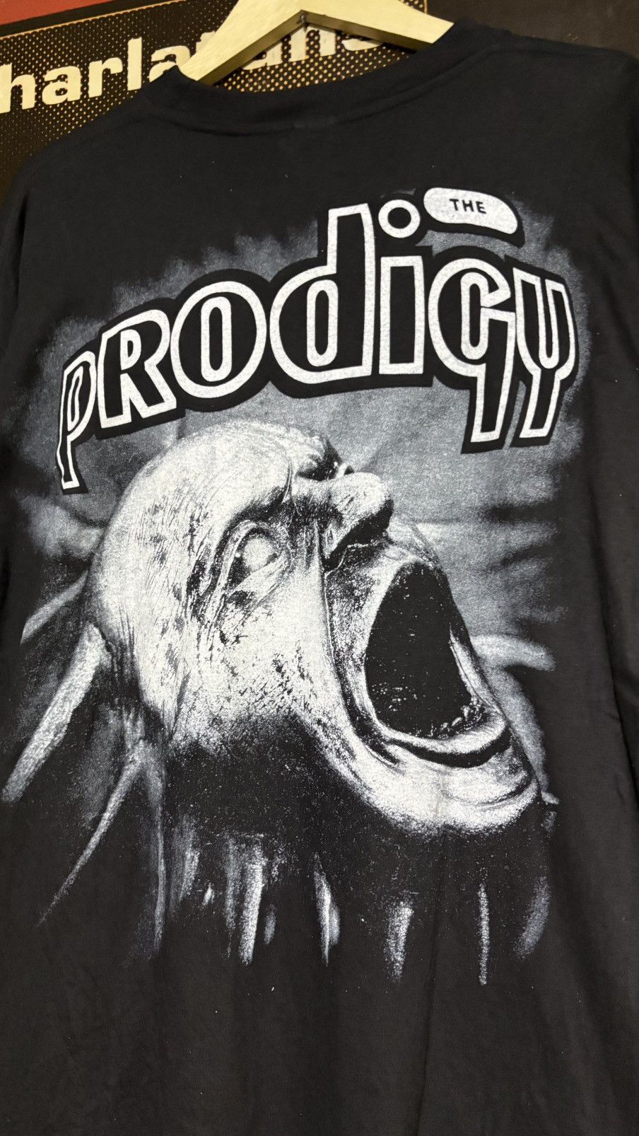 Band Tees Vitg 90s The Prodigy trashed ls Shirt massive attack moby Size US XL / EU 56 / 4 - 1 Thumbnail