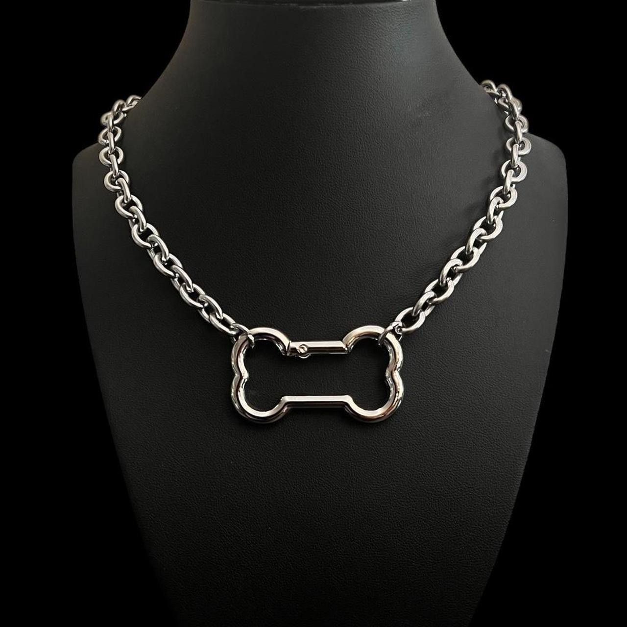Handmade Dog Bone Carabiner Necklace Size ONE SIZE - 1 Thumbnail