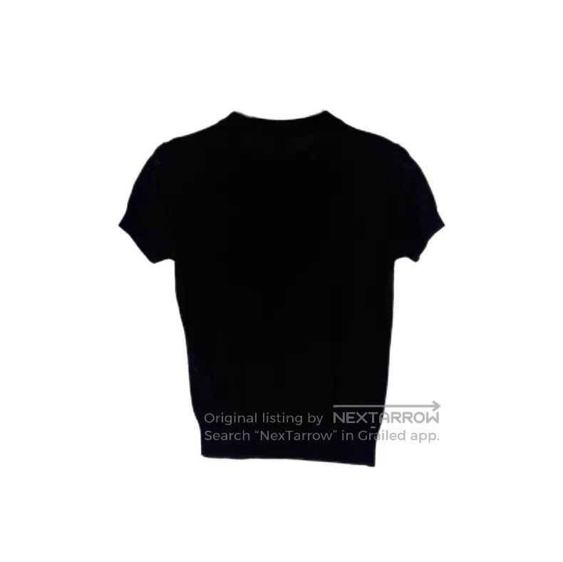 Hermes Hermes Black lace pattern short sleeve knit top Size XS / US 0-2 / IT 36-38 - 2 Thumbnail
