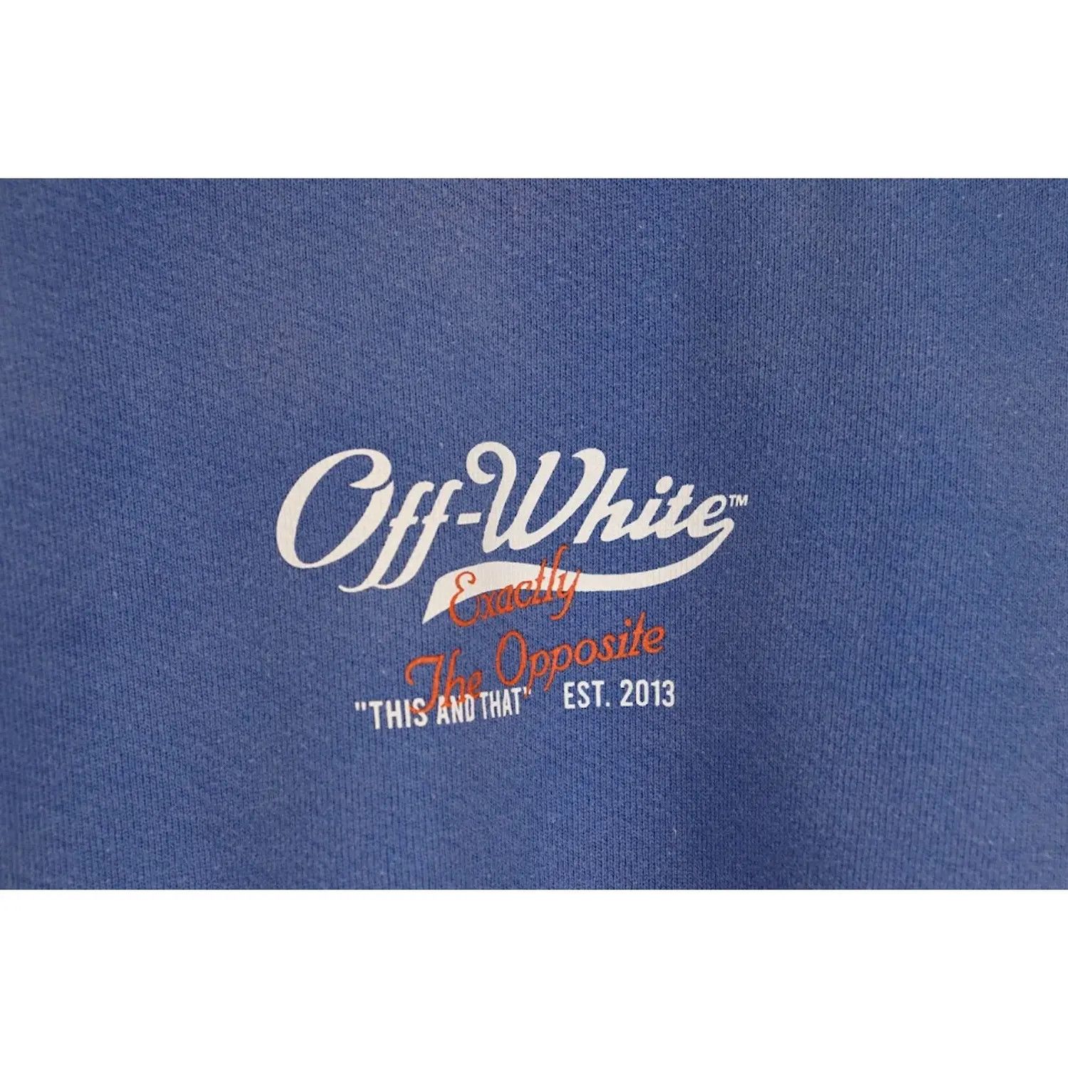 Off-White o1gr1nt1124 Wave Off Boxy Crewneck Sweatshirt Purple/White Size US XS / EU 42 / 0 - 3 Thumbnail