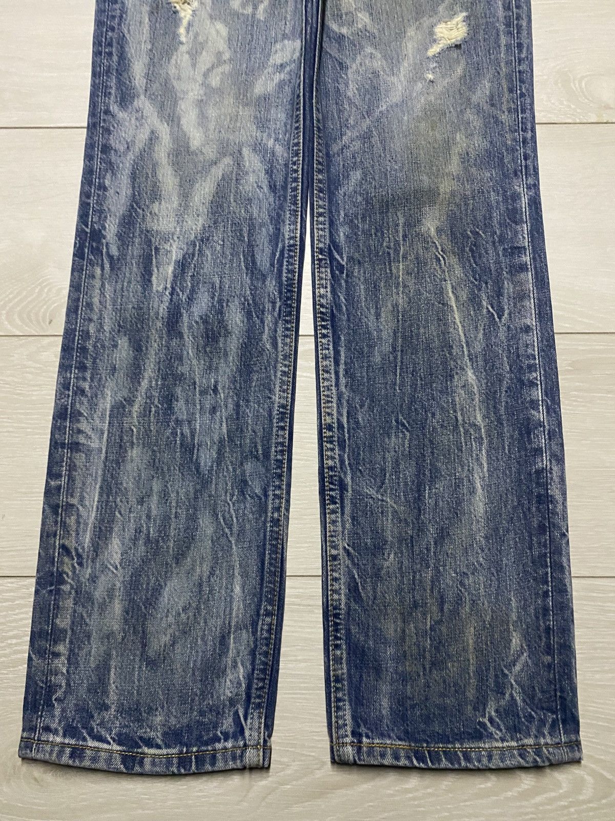 Levi's Vintage Levis 501 Bleached Distressed Jeans Size US 30 / EU 46 - 5 Thumbnail