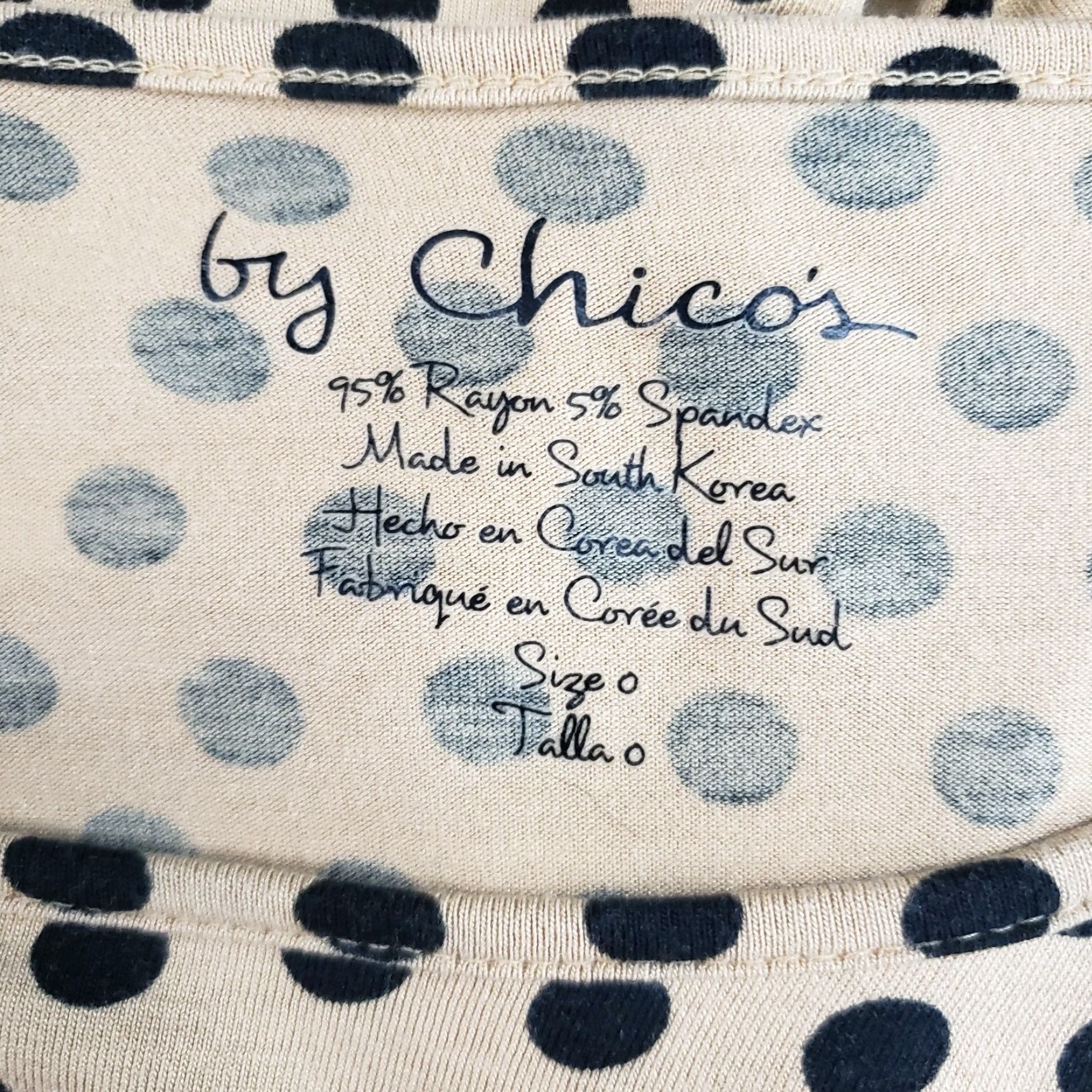 Vintage Chico's Womens Top Blouse Shirt Long Sleeve Polka Dot Rayon Blend Brown S Small Womens Size S / US 4 / IT 40 - 5 Thumbnail