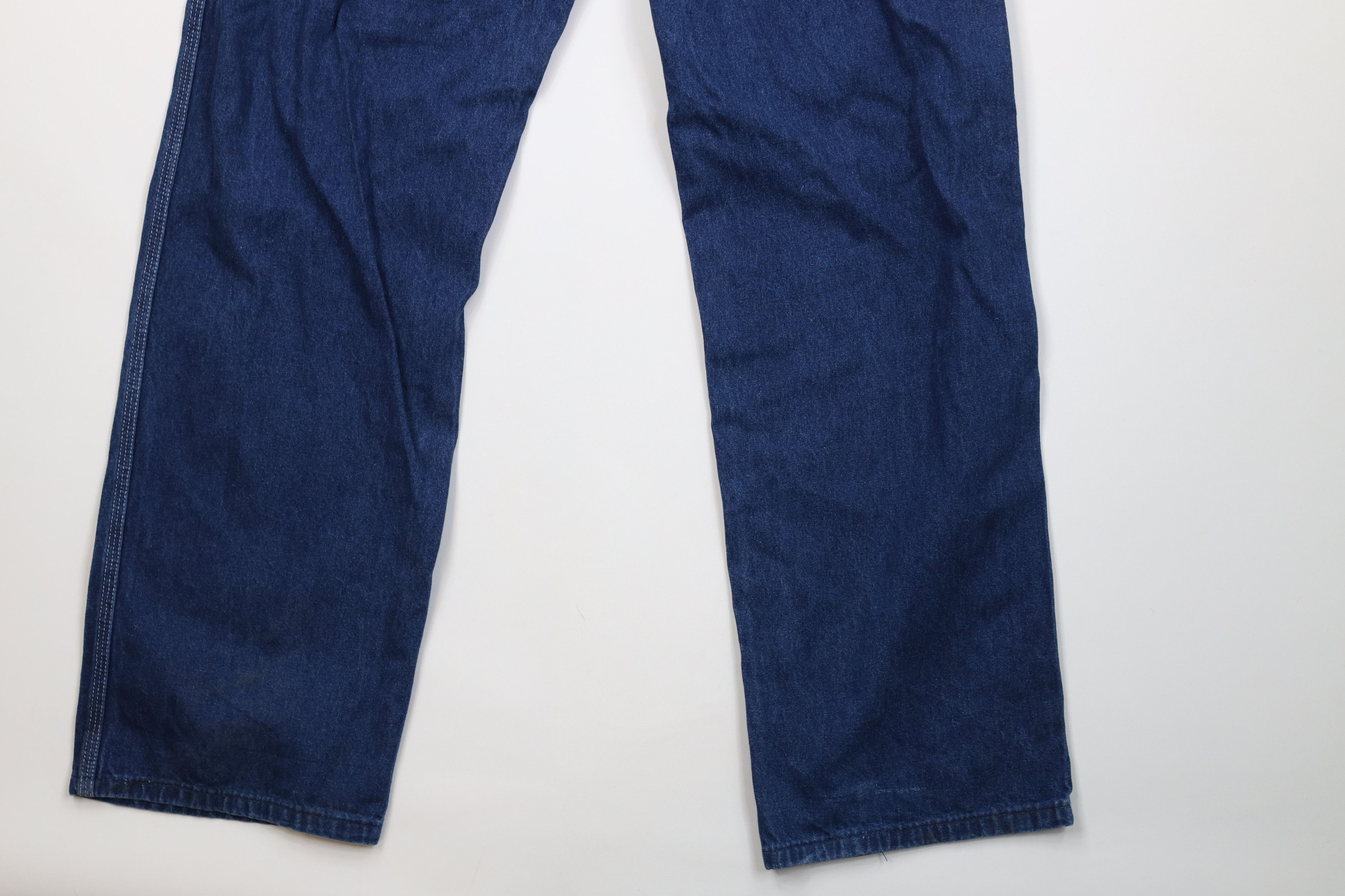 Carhartt Vintage 90s Carhartt Wide Leg Dungaree Denim Jeans Blue USA Size US 34 / EU 50 - 15 Thumbnail