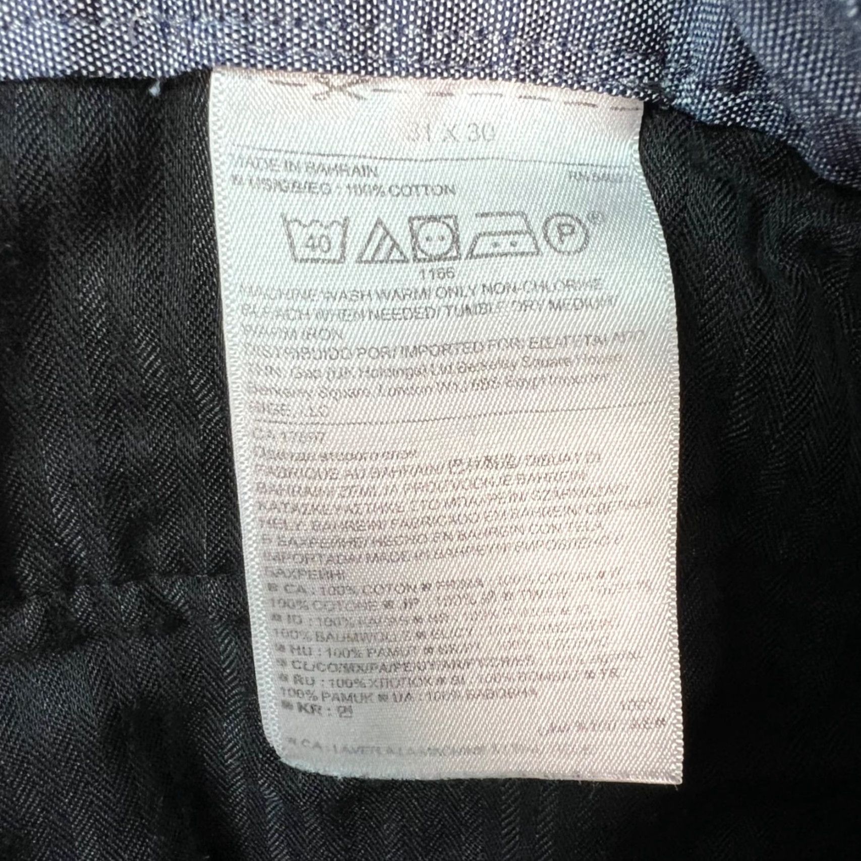 Banana Republic Banana Republic Kentfield Mens Pants Slim Chino Flat Front 31 31x28 Blue Cotton Casual Vintage No Womens Mens? Size US 31 - 4 Thumbnail