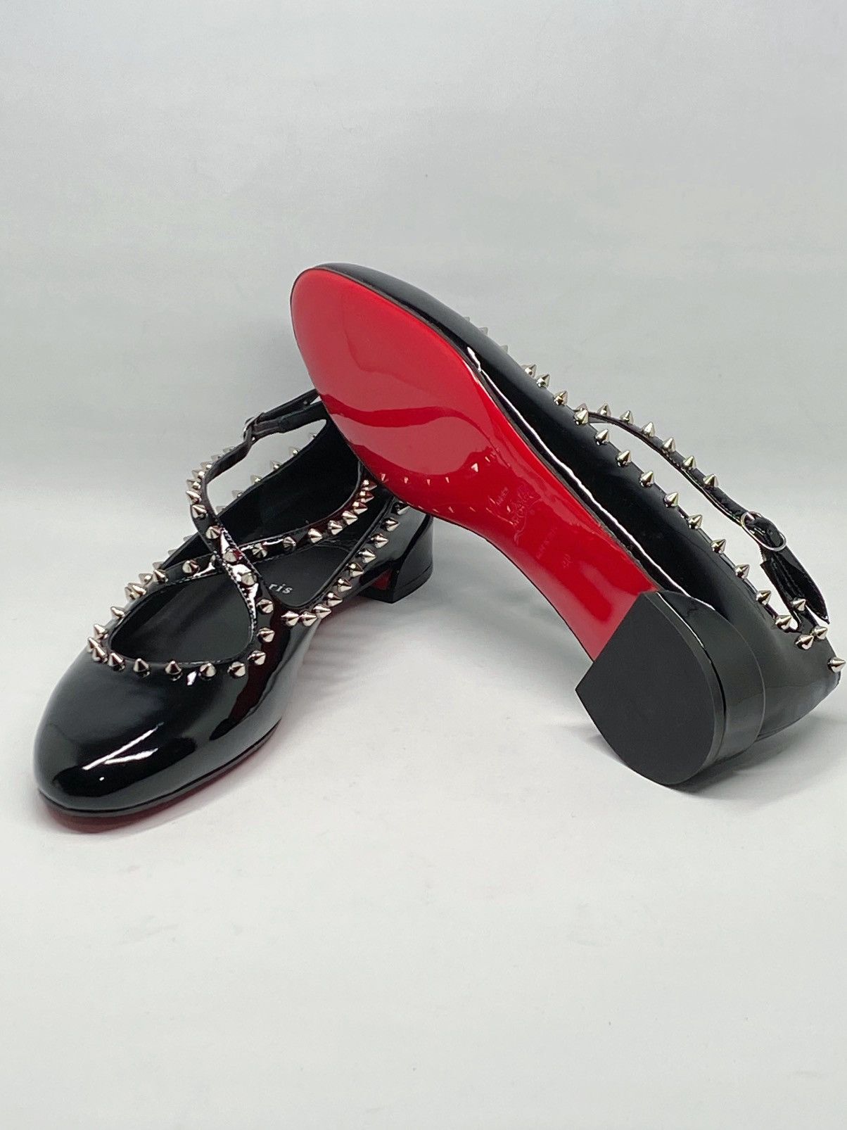 Christian Louboutin Christian Louboutin spike patent leather ballet flat size 40 Size US 10 / IT 40 - 1 Thumbnail