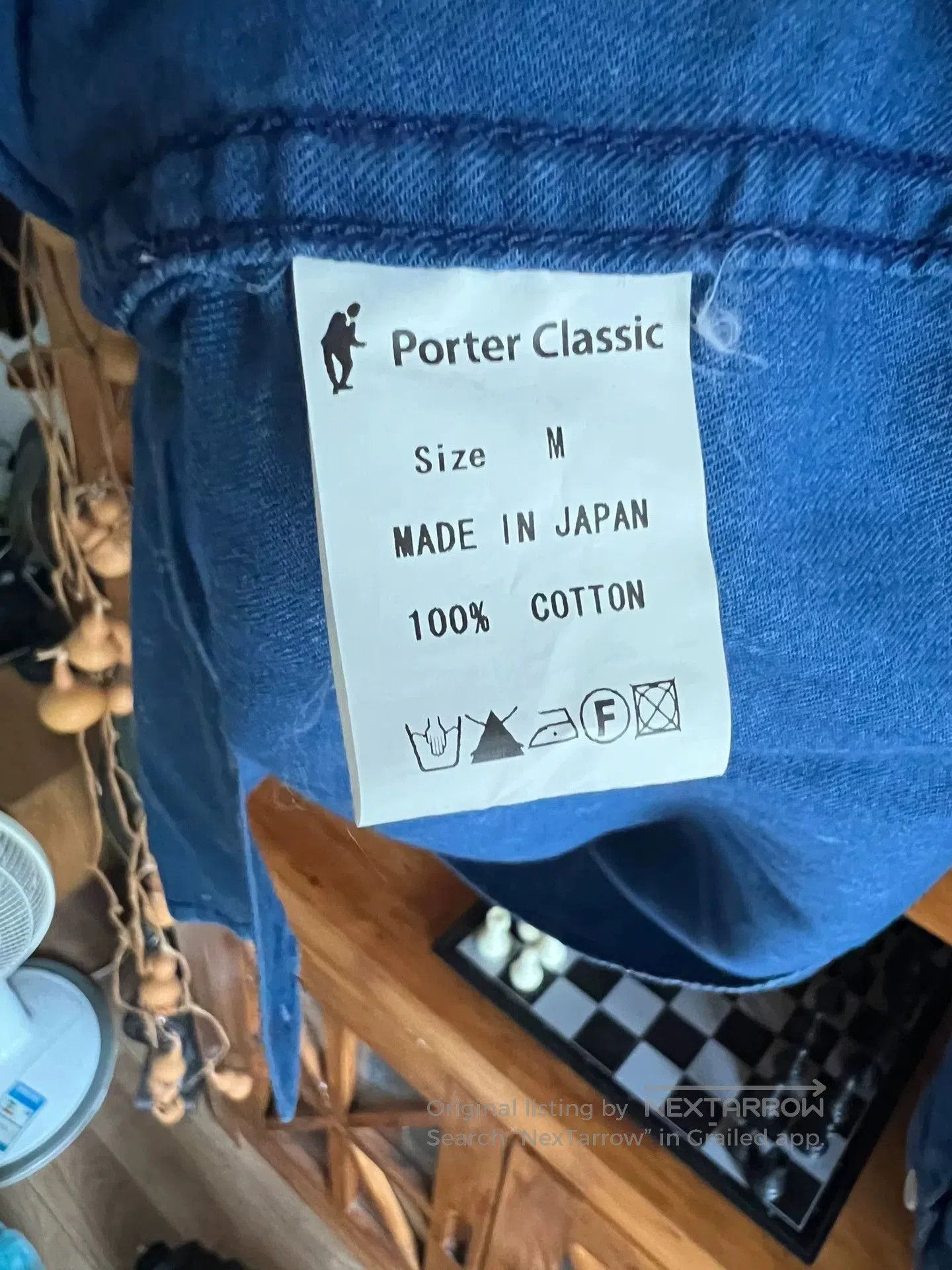 Porter Classic Stylish Blue Dyed Casual Shirt. Size US M / EU 48-50 / 2 - 5 Thumbnail