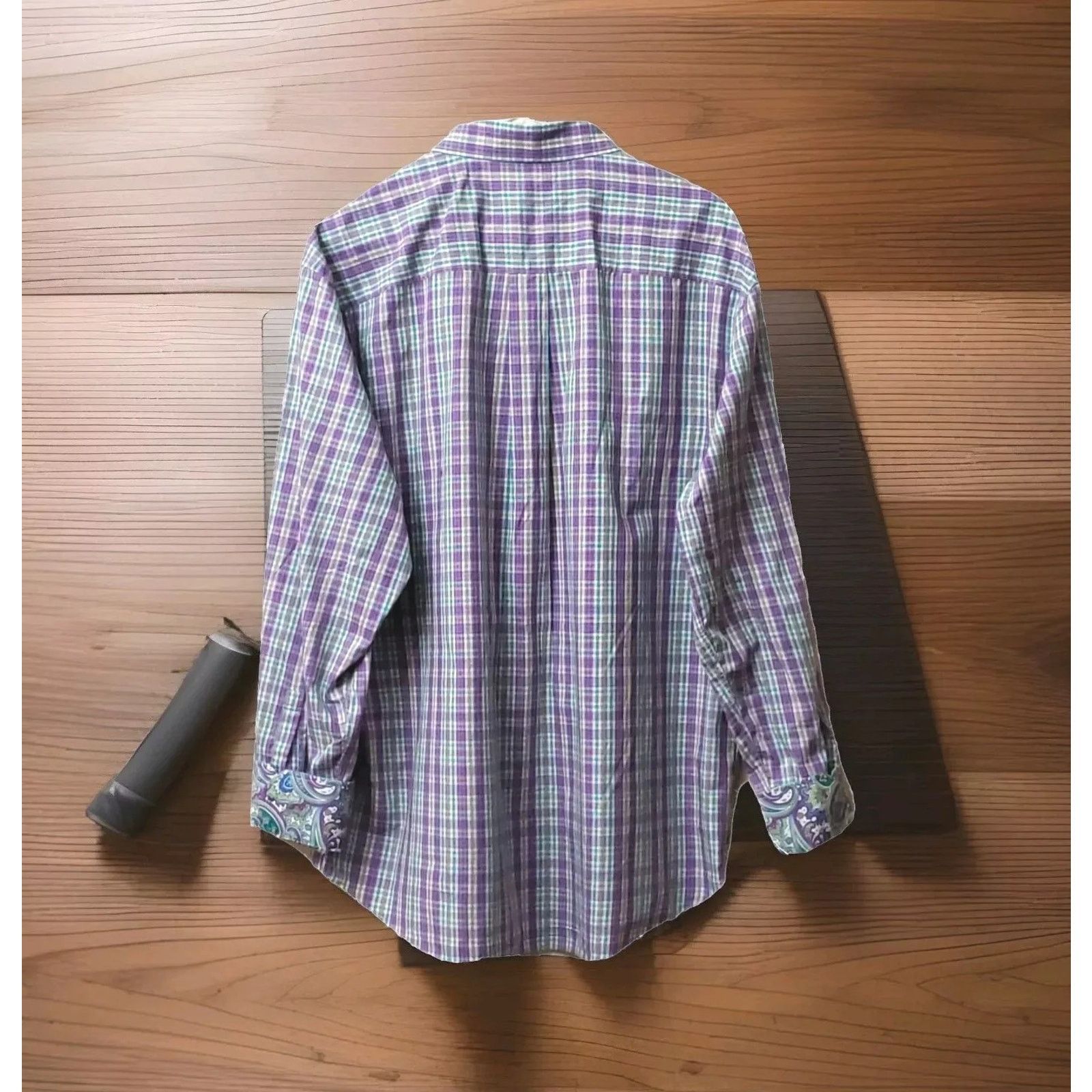 Alan Flusser Alan Flusser Button Front Floral Paisley XL 100% Cotton Size US XL / EU 56 / 4 - 2 Thumbnail