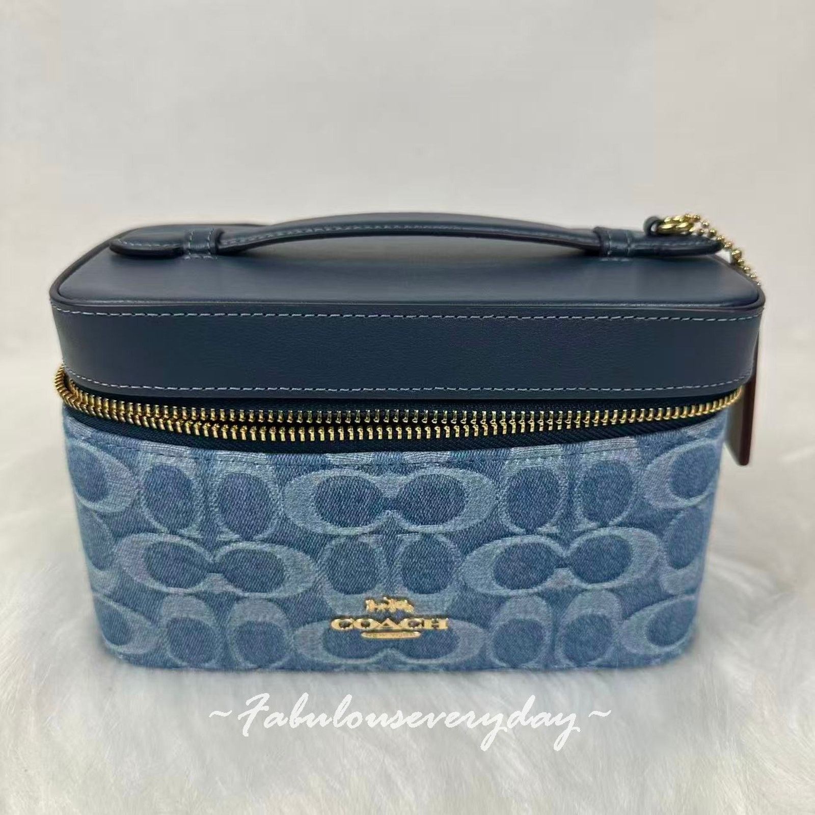 Coach NWT Coach Ashton Bag In Signature Denim CAK44 Silver/Indigo 