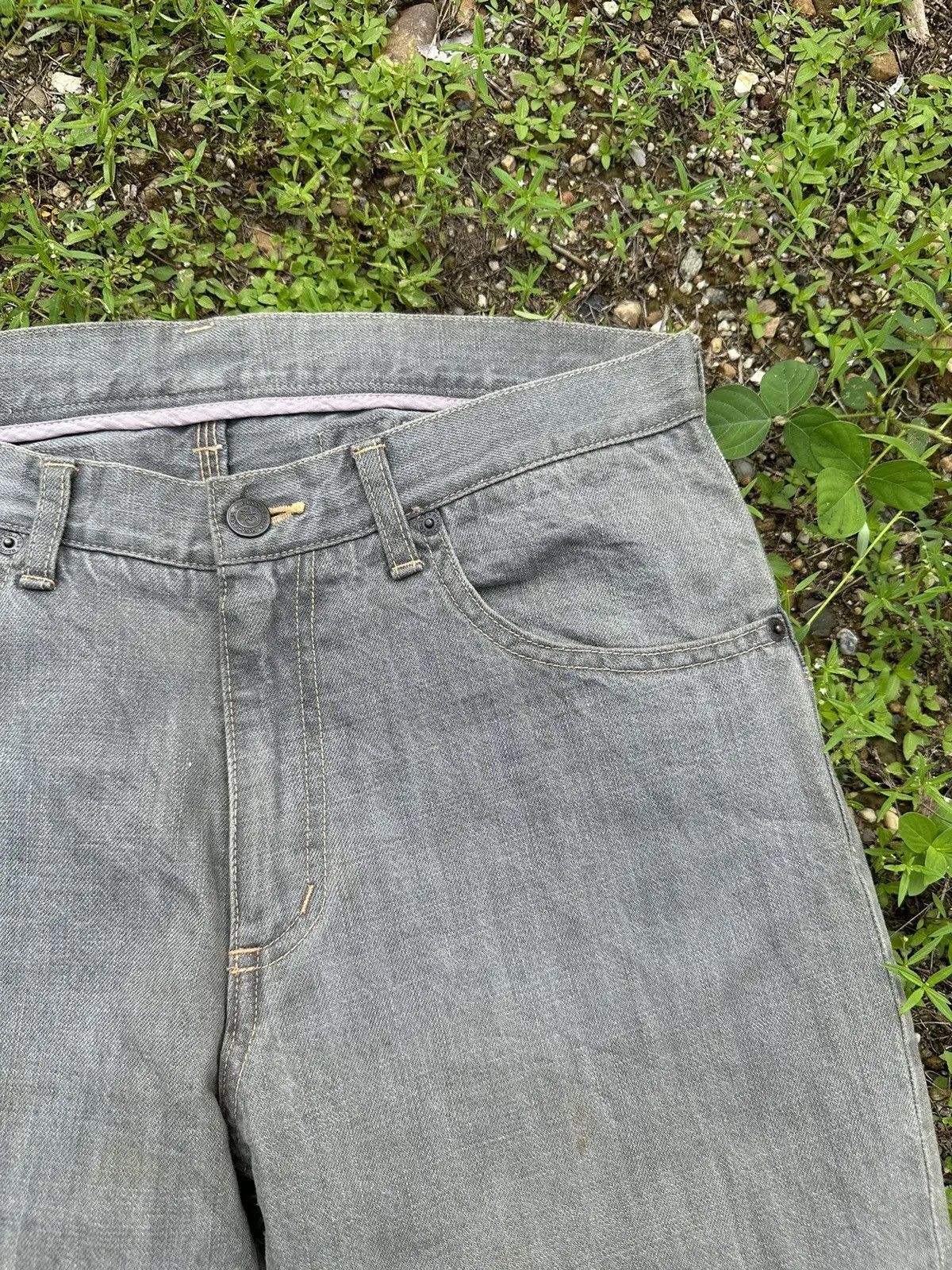 If Six Was Nine STUDDED/SPIKE VINTAGE REVOLVE JEANS BONDAGE CINCH BACK PANTS Size US 30 / EU 46 - 5 Thumbnail