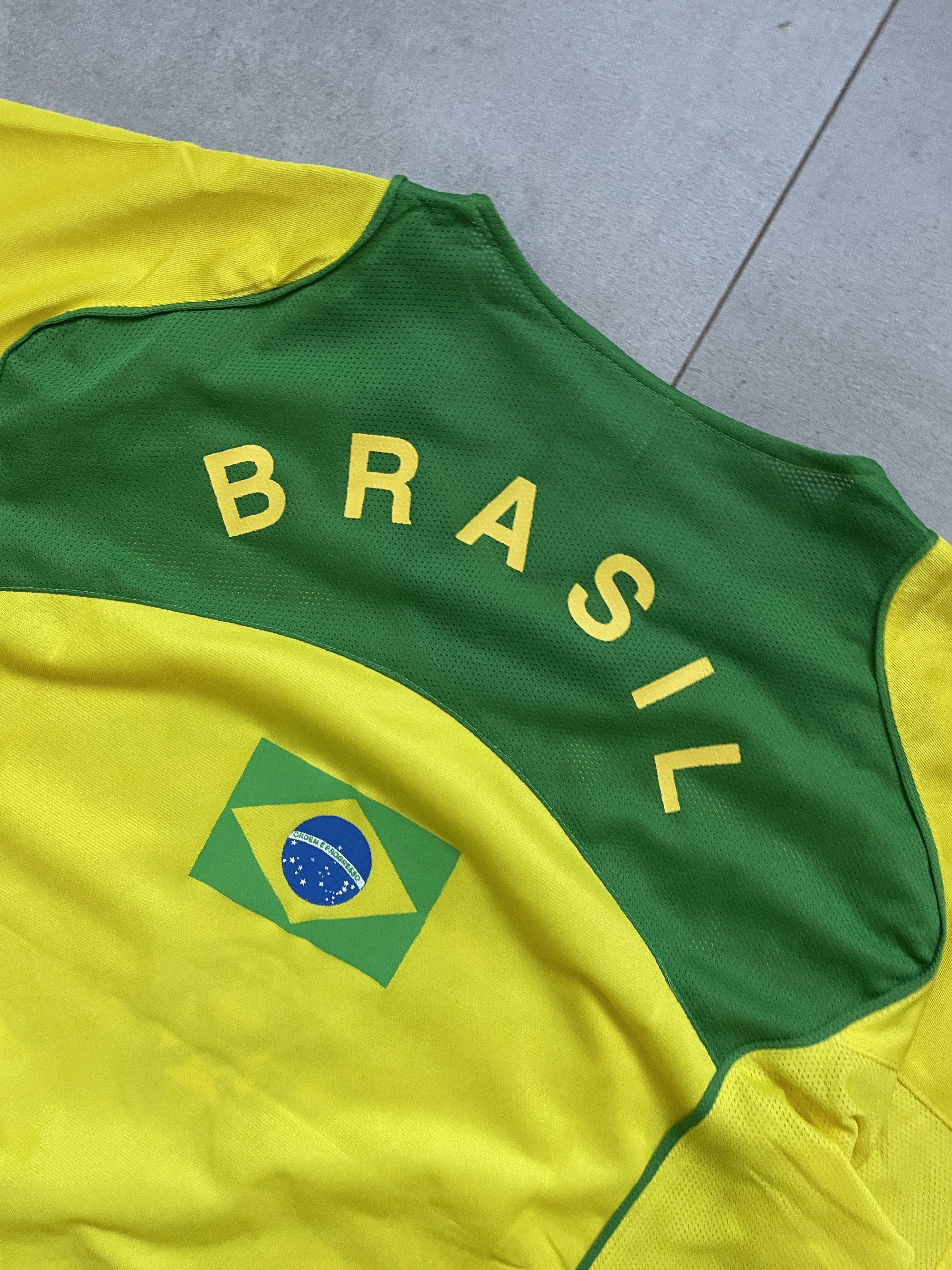 Vintage Y2K BRASIL BLOKECORE SOCCER JERSEY Size US L / EU 52-54 / 3 - 3 Thumbnail