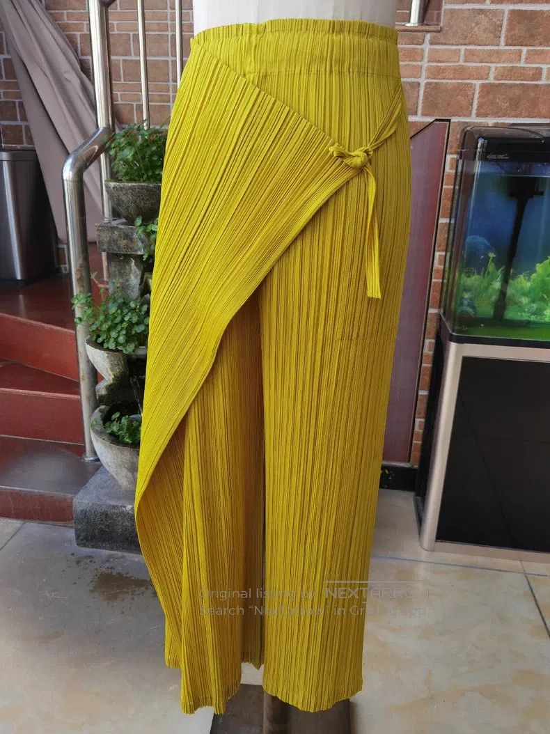 Issey Miyake Issey Miyake size:3 Yellow Pants Size 23" - 2 Thumbnail