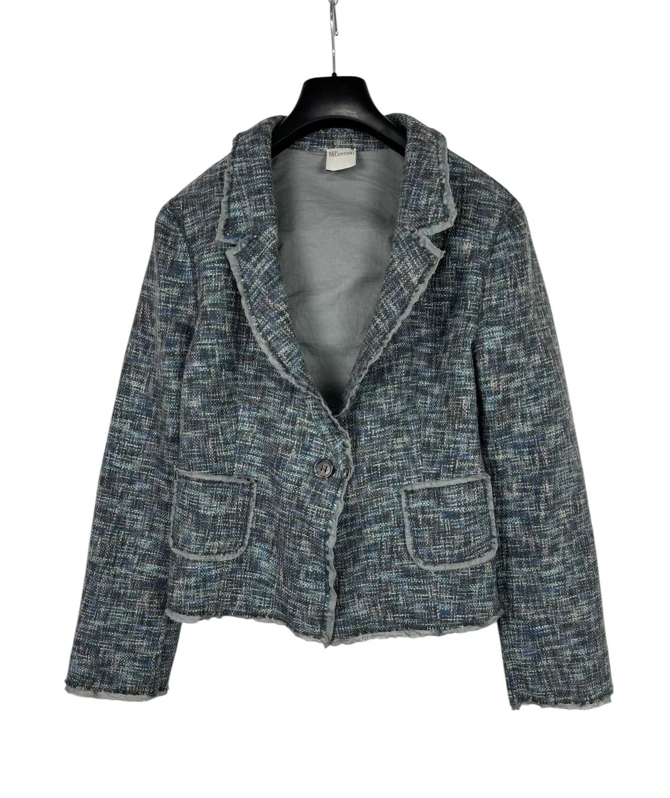 RED Valentino RED Valentino Tweed Blazer Wool Cotton size 48 US10 Size XL / US 12-14 / IT 48-50 - 8 Thumbnail