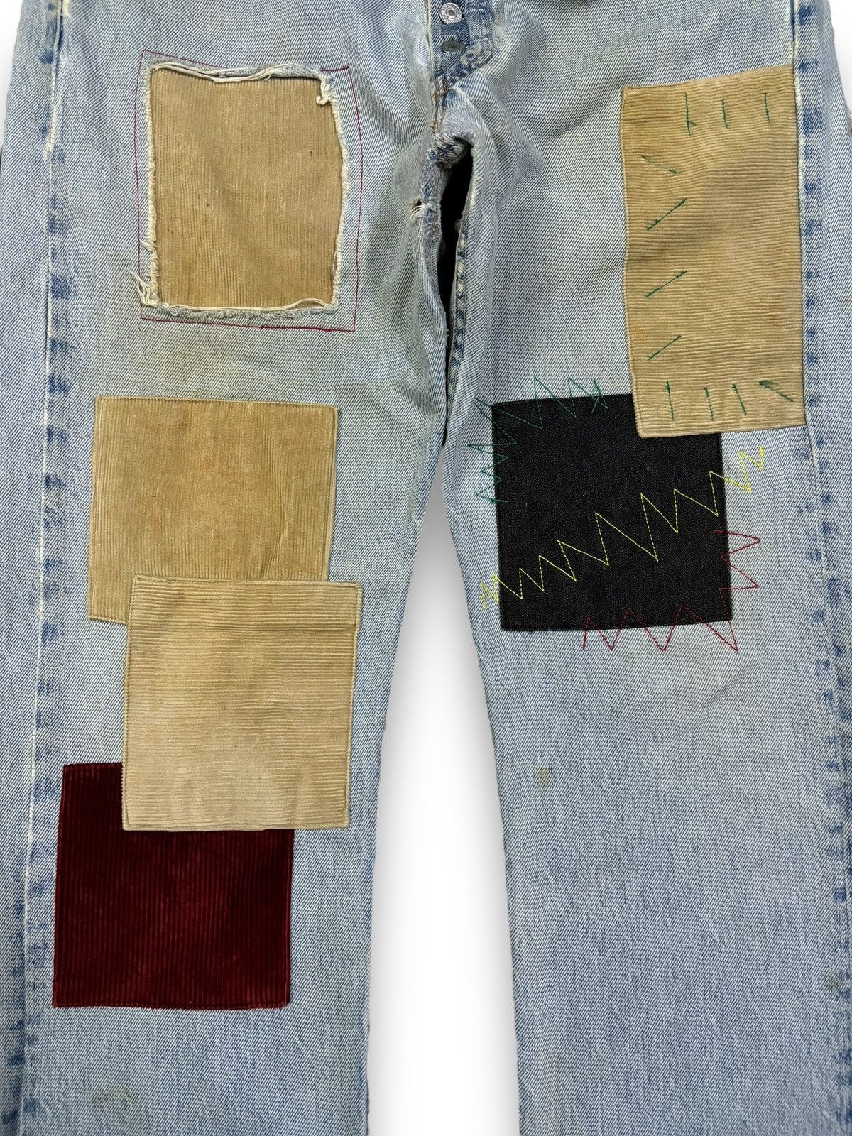 Kapital Vintage Levis 501 Patchwork Jeans Reconstructed by Kalimera Size US 32 / EU 48 - 9 Thumbnail