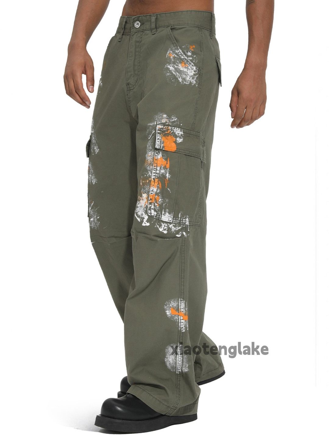 Japanese Brand Utility military tactical loose baggy paint cargo pants Size US 32 / EU 48 - 7 Thumbnail