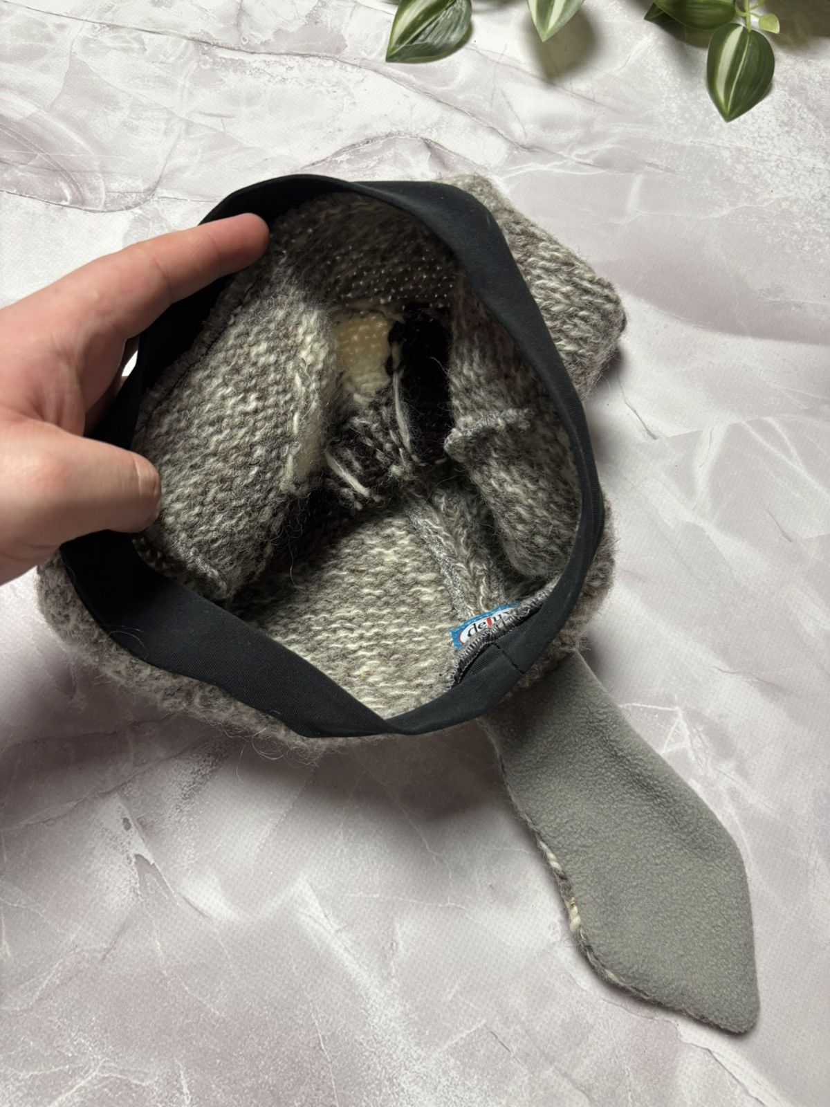 Other deLux Raccoon Knit Beanie Animal Costume Tail Ears One Size Size ONE SIZE - 10 Thumbnail