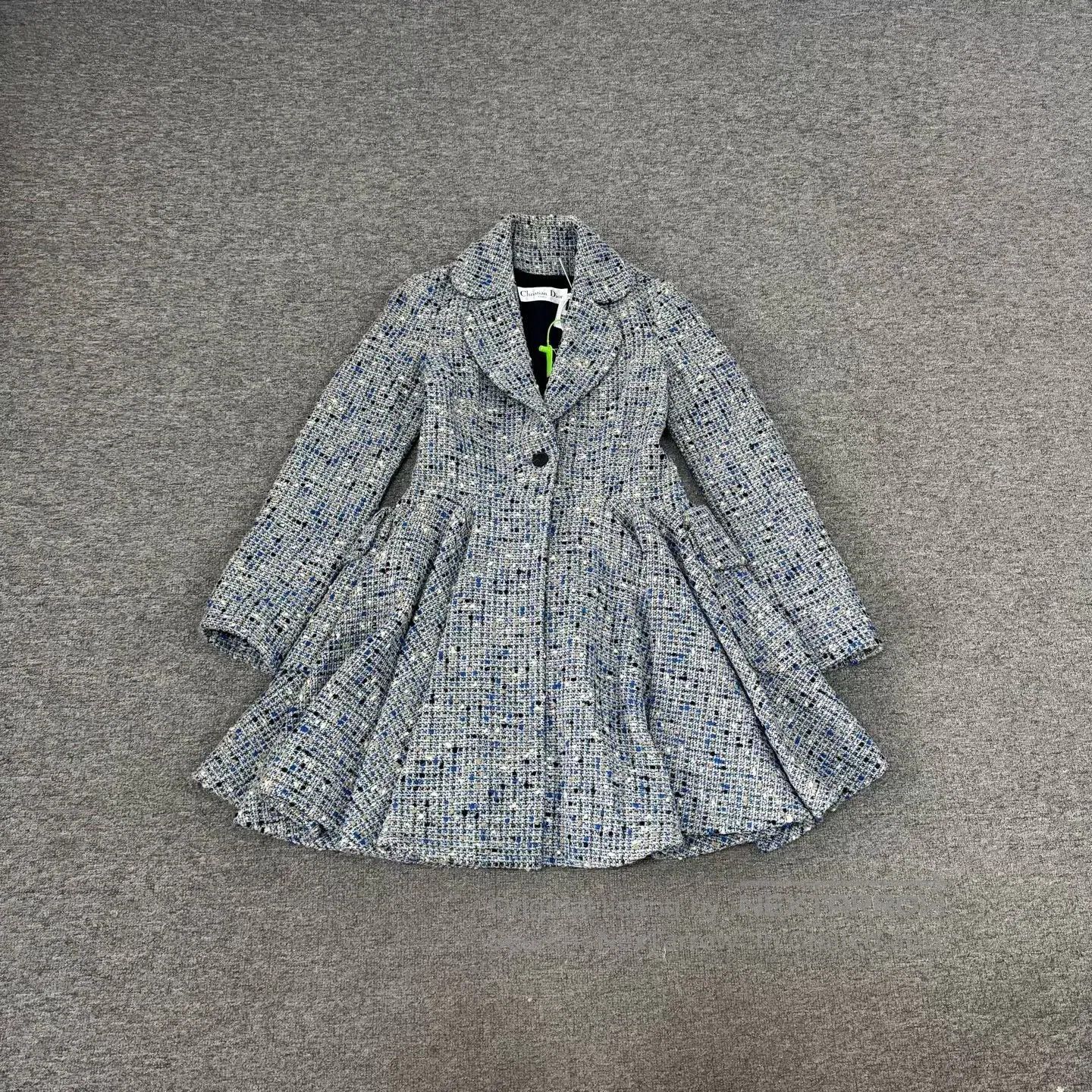 Dior Dior Blue, coarse woolen knit coat| Size S / US 4 / IT 40 - 1 Thumbnail