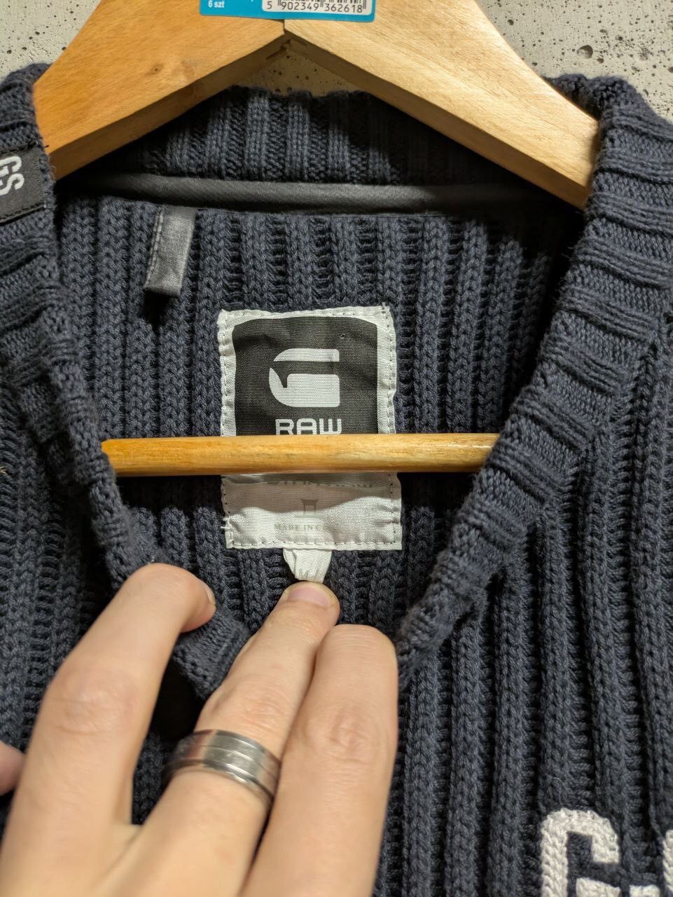 G-Star × Vintage G star raw ribbed sweater Size US M / EU 48-50 / 2 - 5 Thumbnail