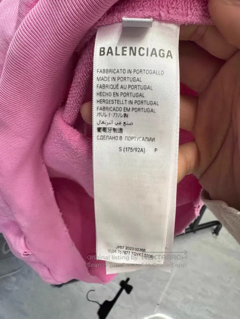 Balenciaga Balenciaga New Year Series Pink Hoodie Size US S / EU 44-46 / 1 - 8 Thumbnail