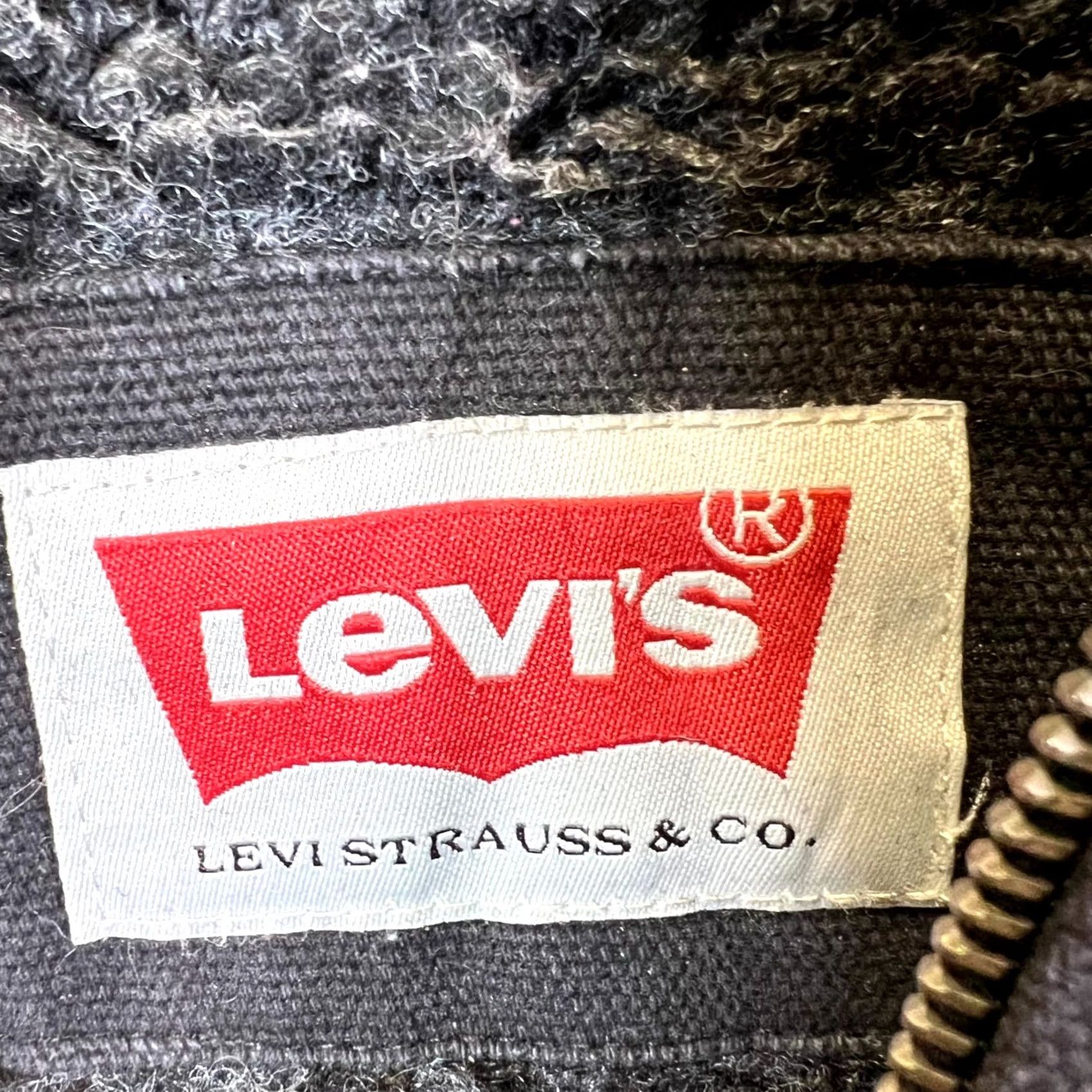 Levi's Levi's Bomber Jacket Men's XL Black Canvas Cotton Full Zip Hooded Lined Size US XL / EU 56 / 4 - 2 Thumbnail