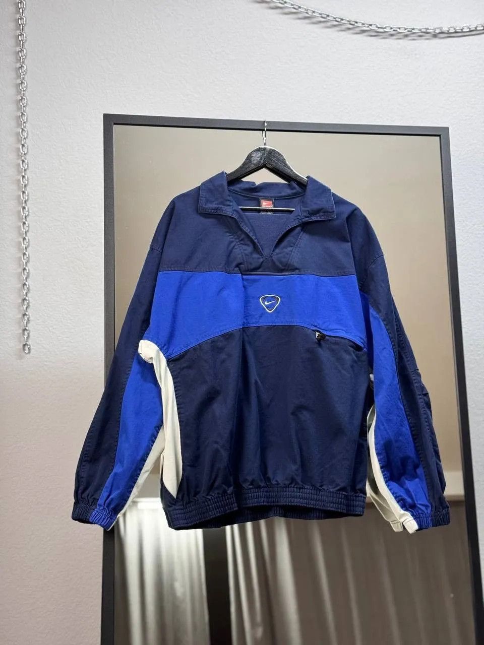 Nike × Vintage Vintage Nike Football Jacket Training Regby 90s Size US XL / EU 56 / 4 - 2 Thumbnail